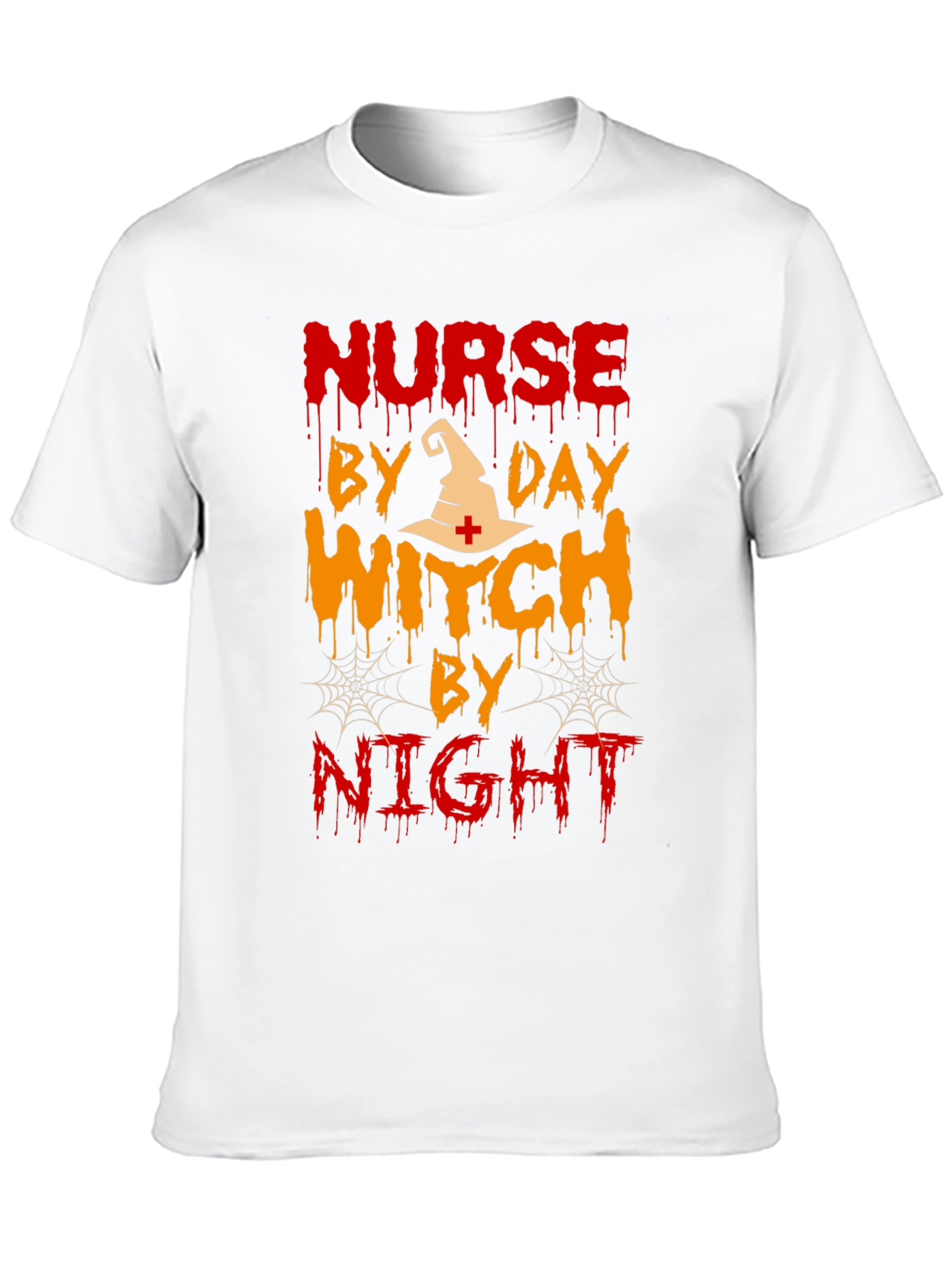Nurse by Day Witch by Night Halloween T-Shirt
