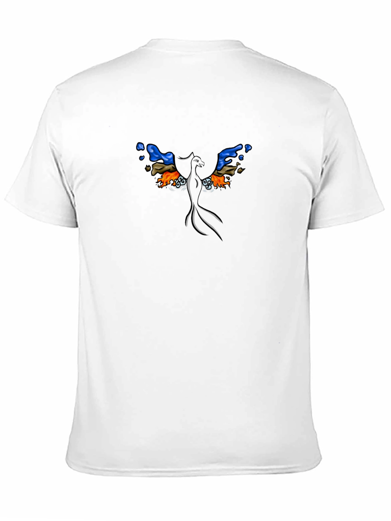 Phoenix Graphic Print Black T-Shirt