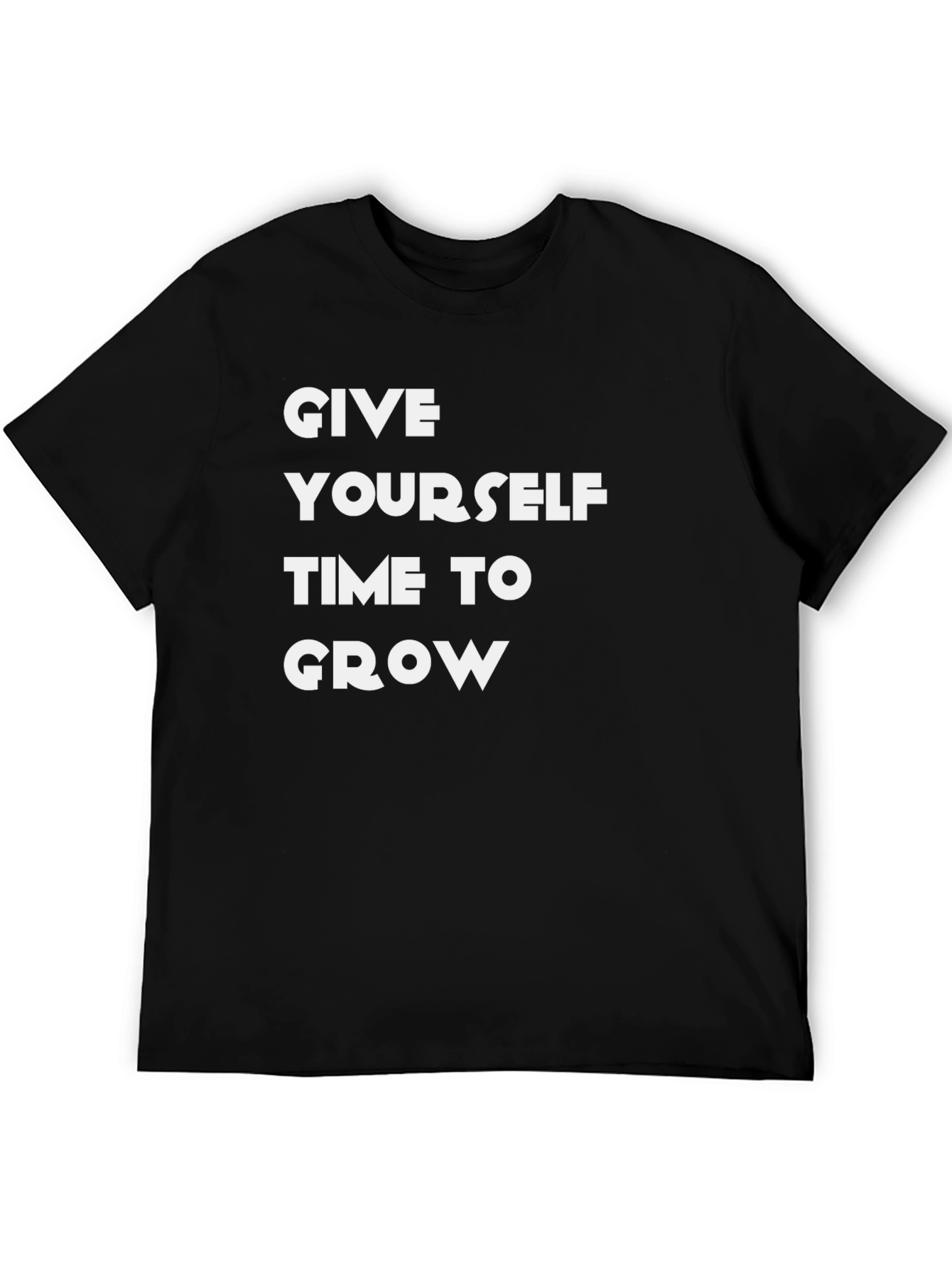 Inspirational Give Yourself Time to Grow Graphic Tee