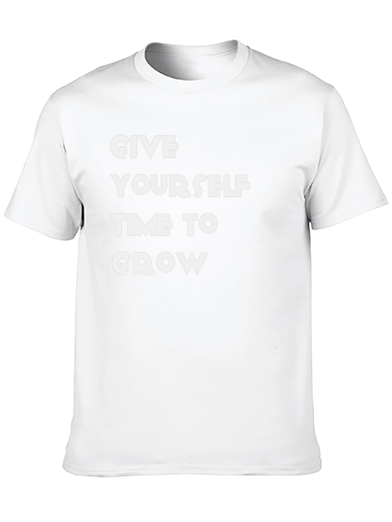 Inspirational Give Yourself Time to Grow Graphic Tee