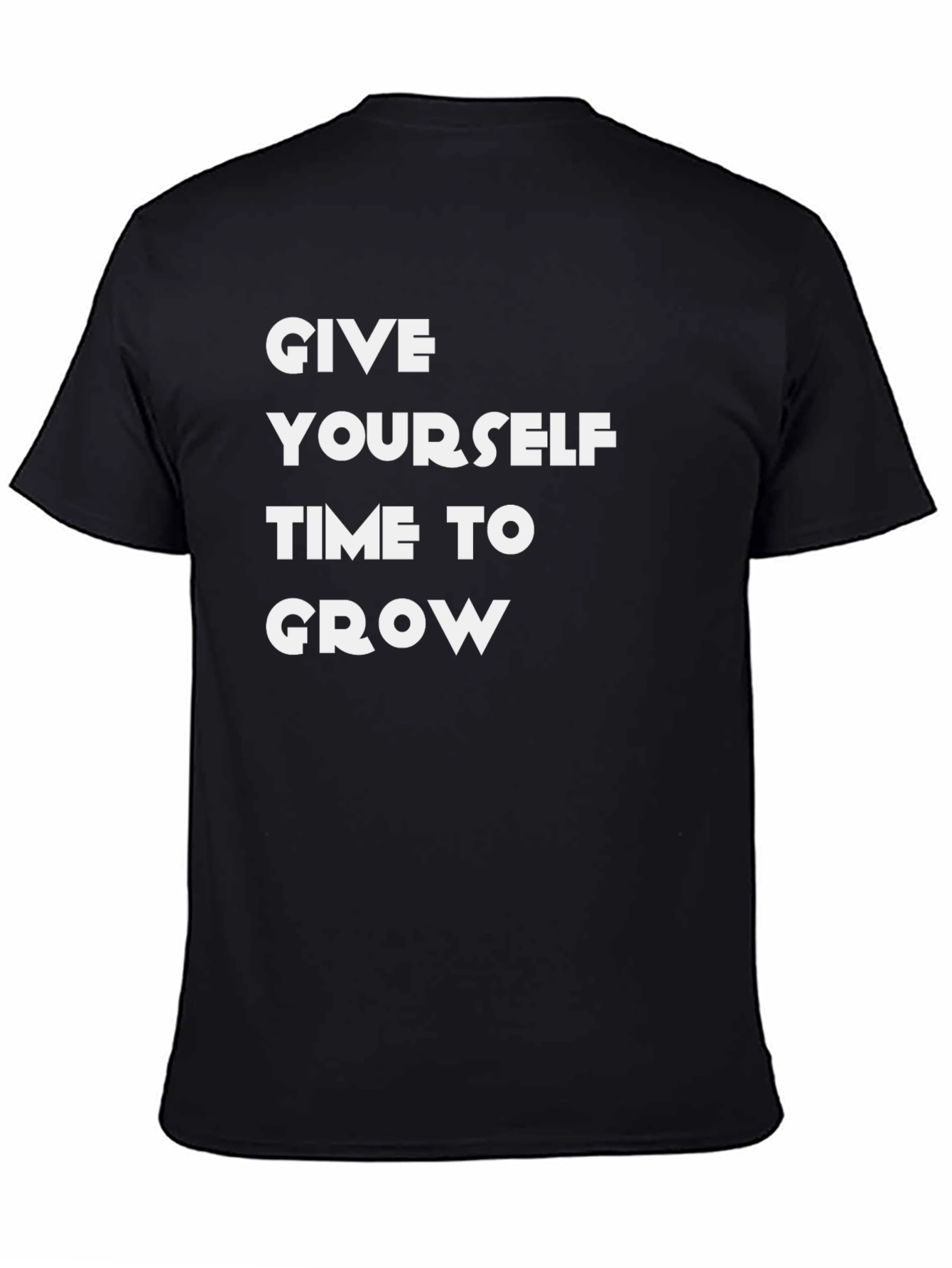 Inspirational Give Yourself Time to Grow Graphic Tee