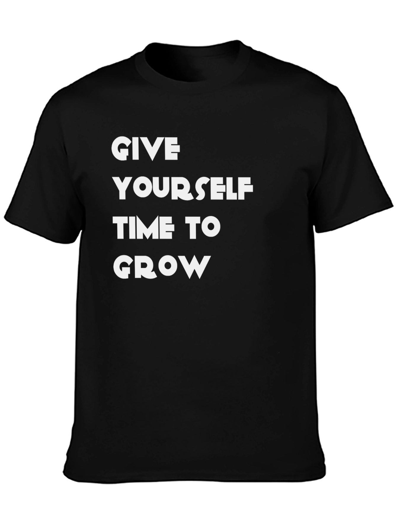 Inspirational Give Yourself Time to Grow Graphic Tee