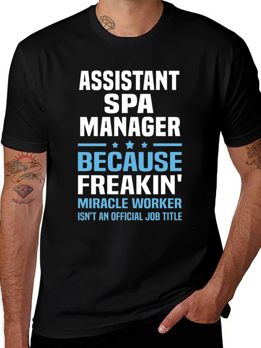 Assistant Spa Manager Funny Graphic T-Shirt