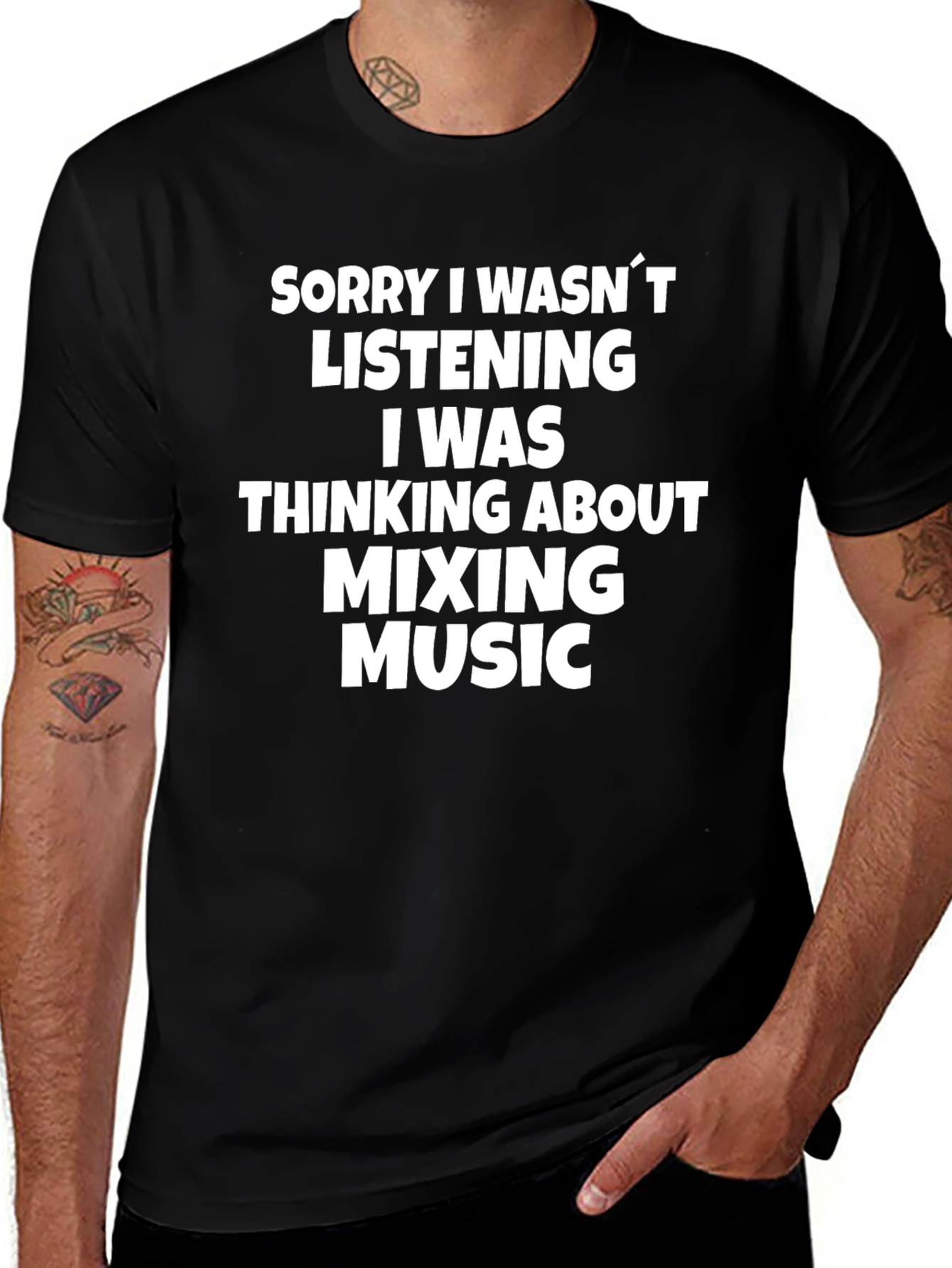 Mixing Music T-Shirt - Funny Musician DJ Tee