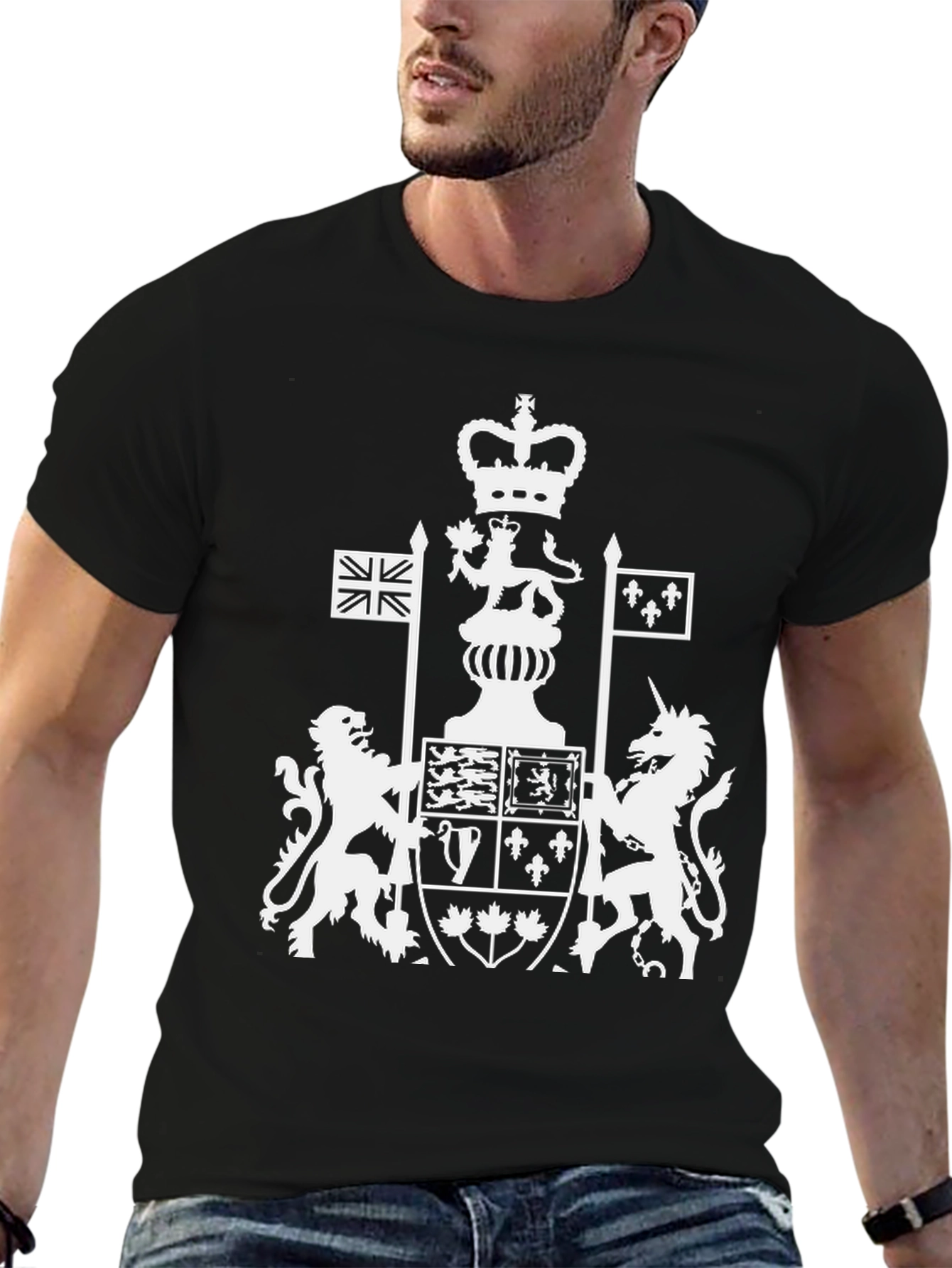 Canada Coat of Arms T-Shirt - Black