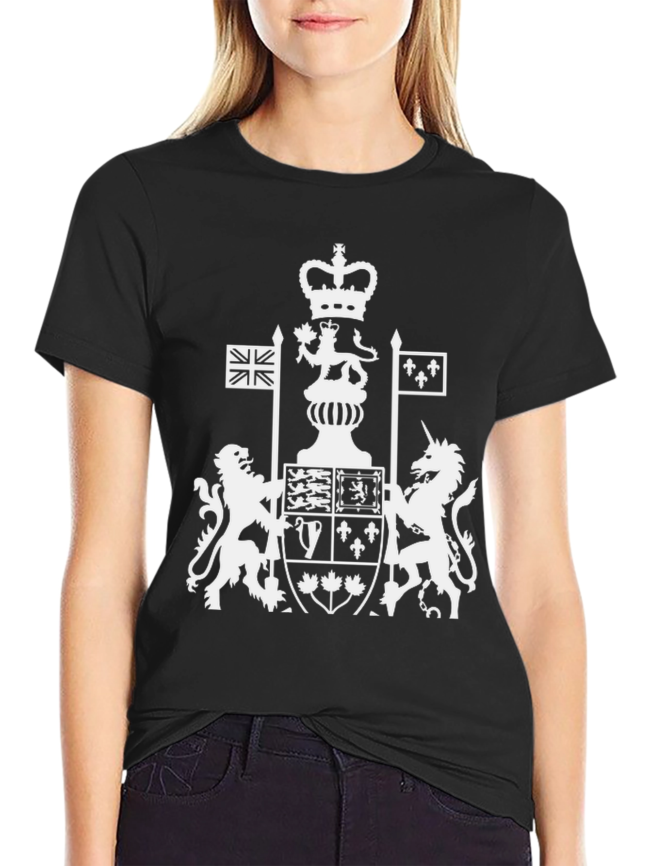 Canada Coat of Arms T-Shirt - Black