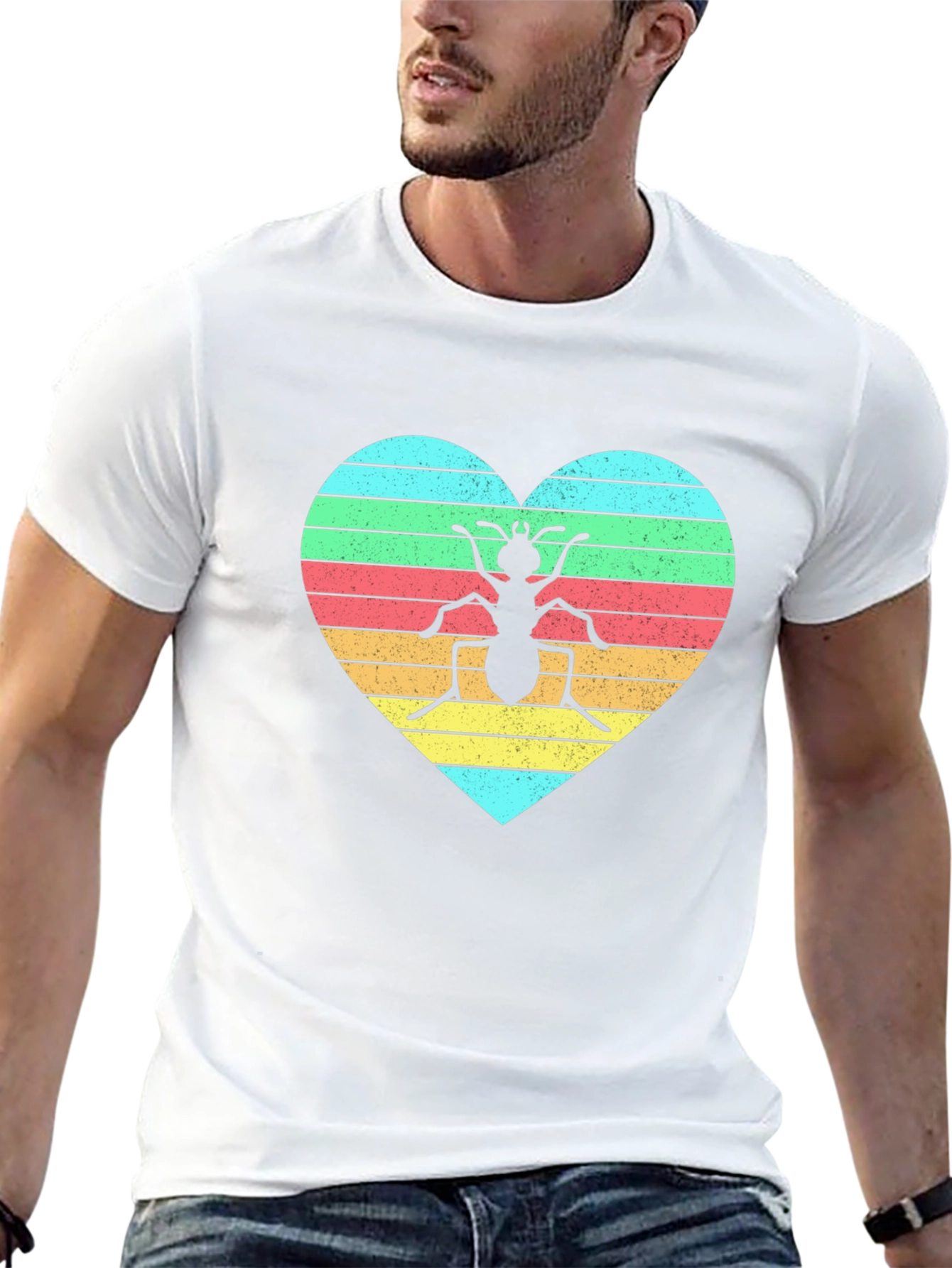 Ant Heart T-Shirt - Fun Graphic Tee