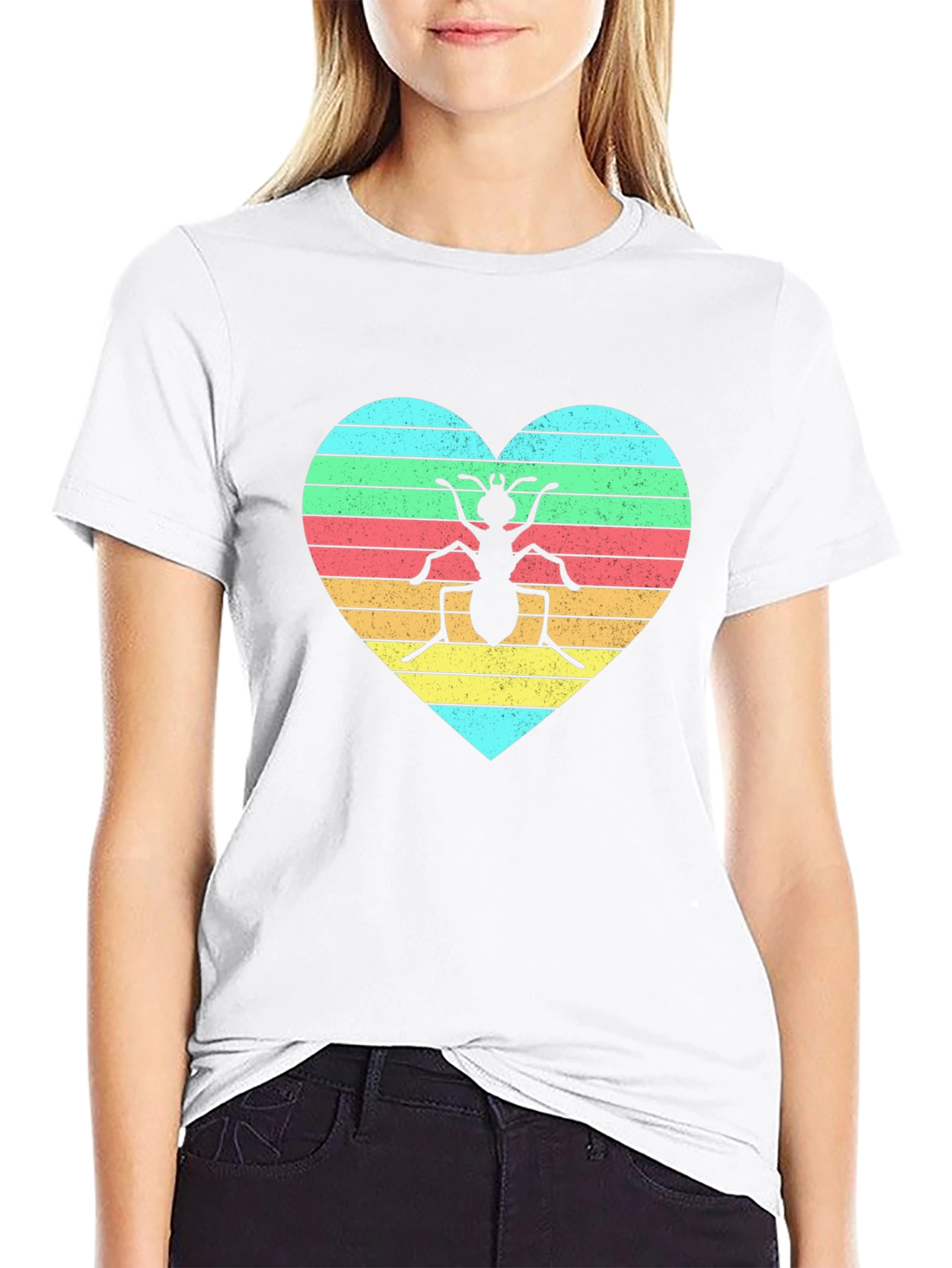 Ant Heart T-Shirt - Fun Graphic Tee