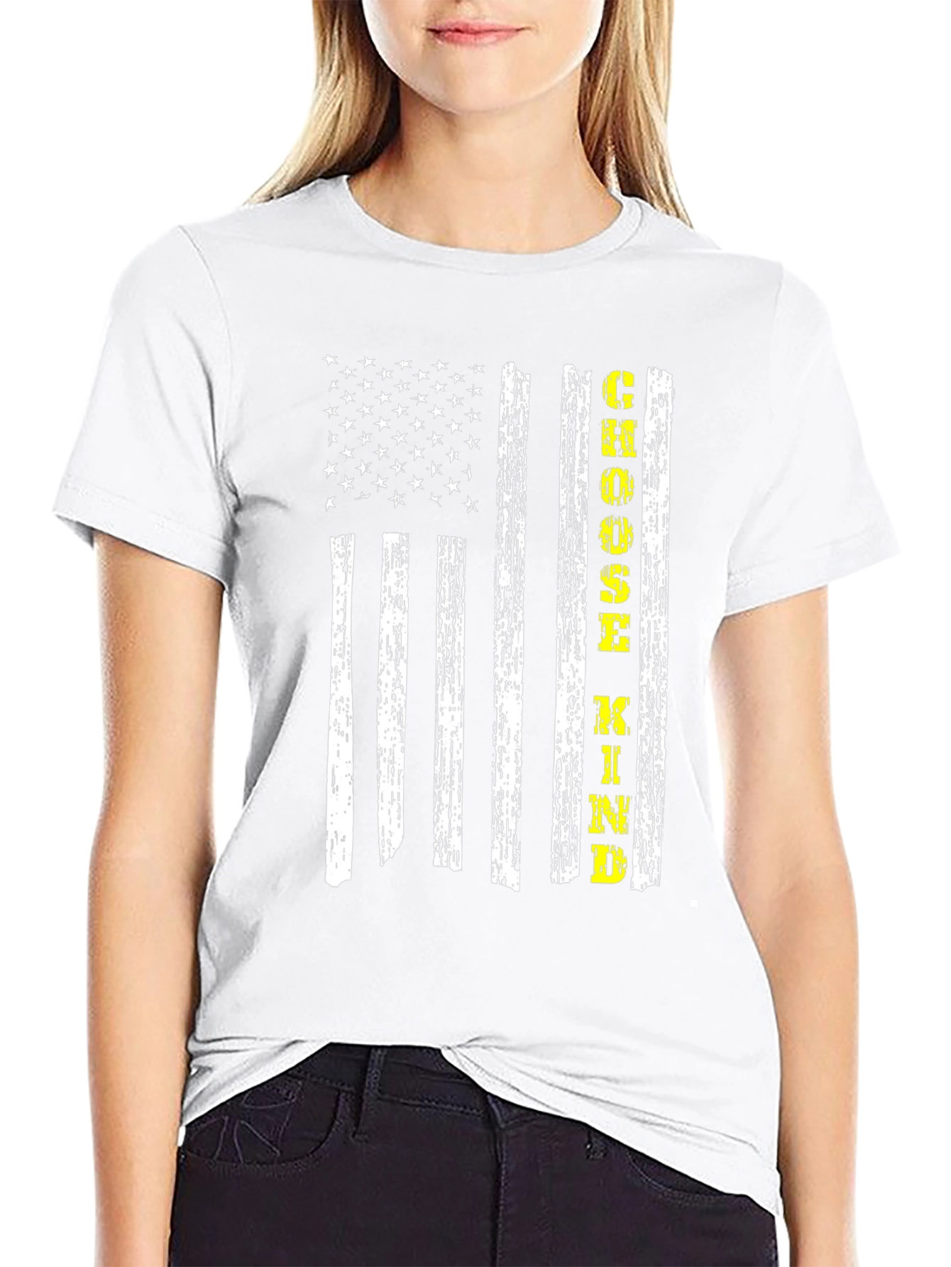 Choose Kind American Flag T-Shirt