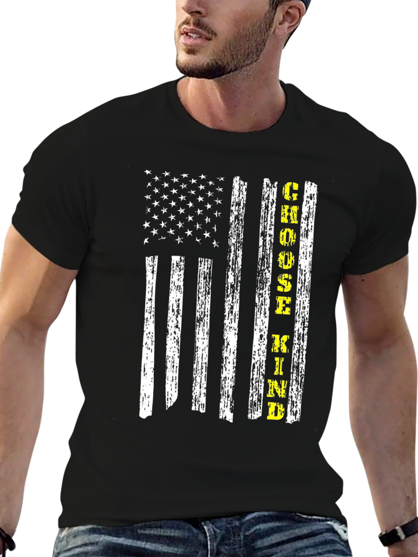 Choose Kind American Flag T-Shirt
