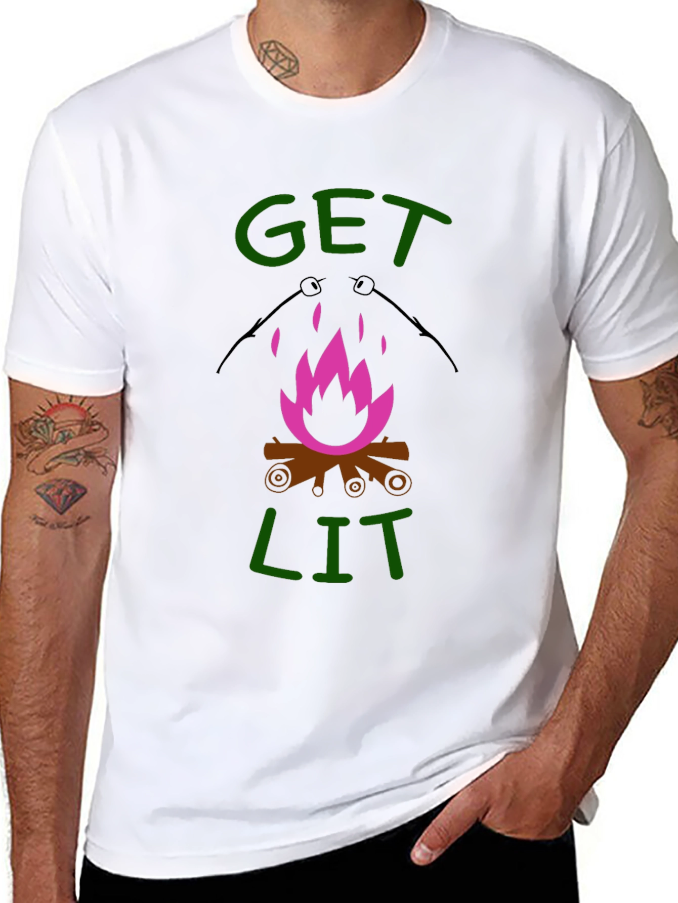 Get Lit Campfire Graphic Tee
