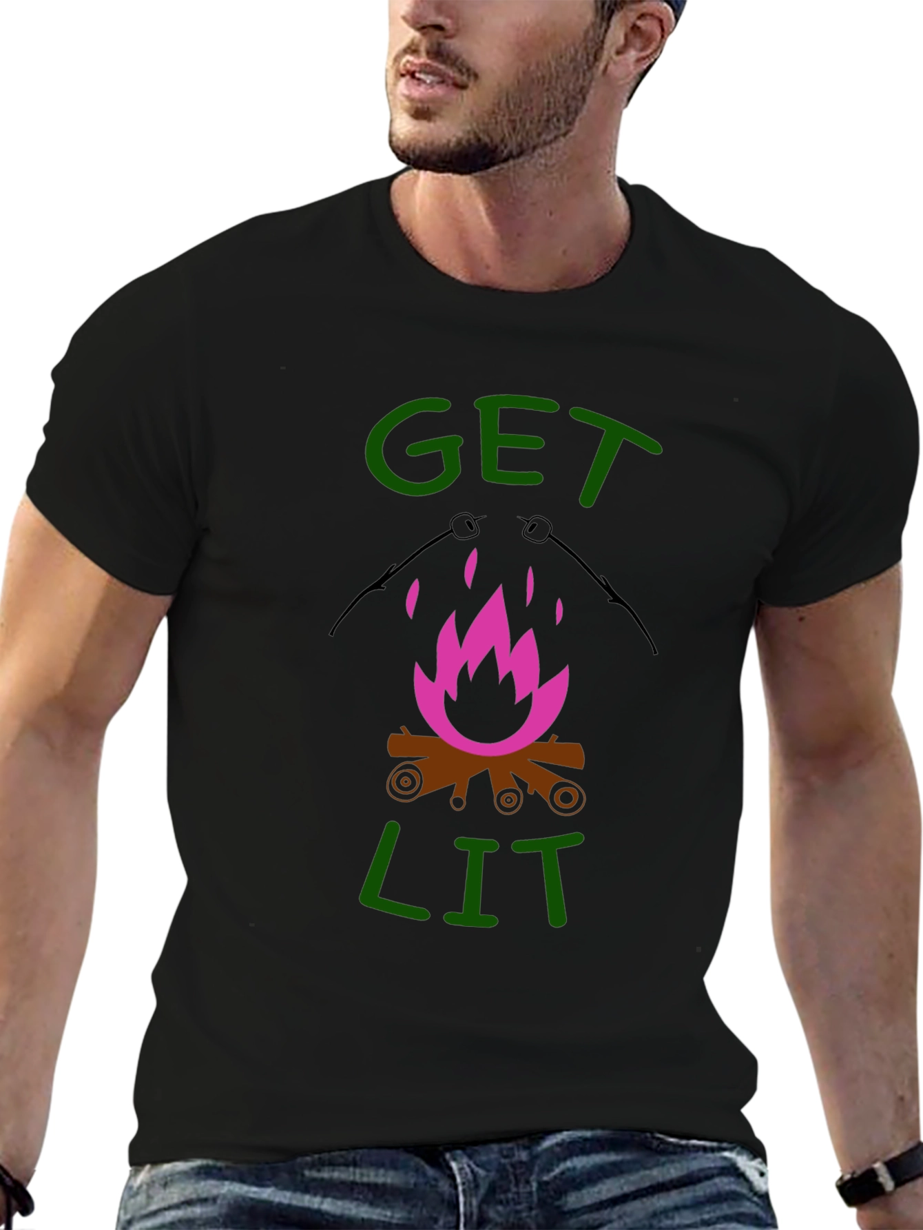 Get Lit Campfire Graphic Tee