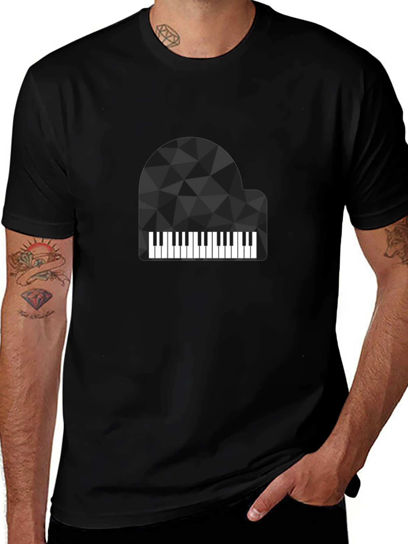 Abstract Piano Graphic Tee