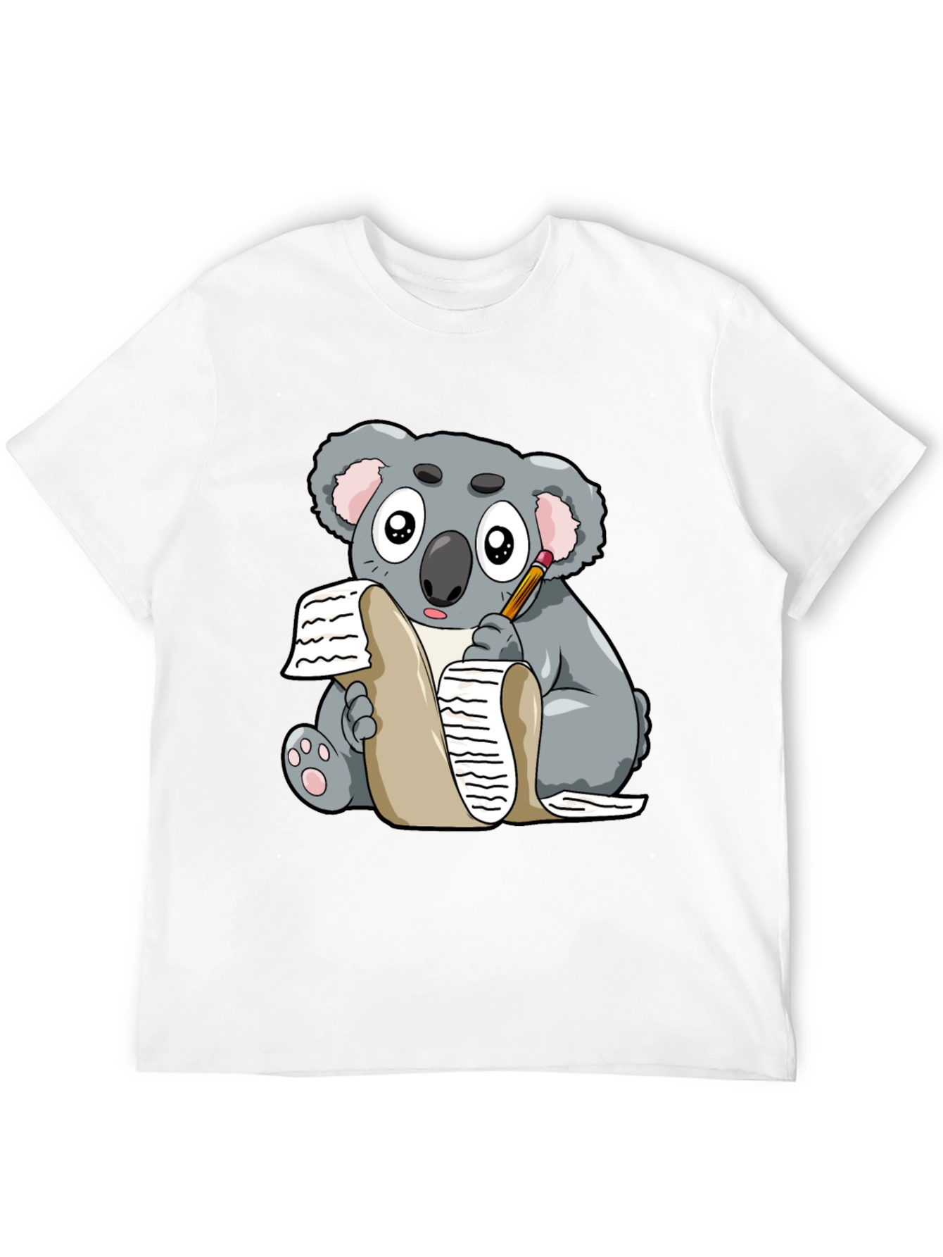 Koala Writer Graphic T-Shirt - Unisex Tee