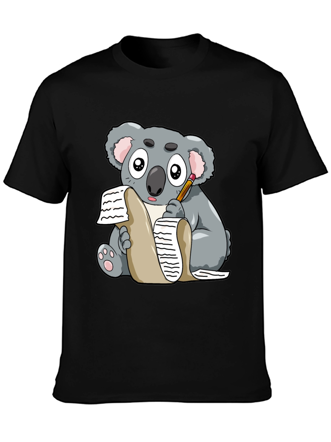 Koala Writer Graphic T-Shirt - Unisex Tee