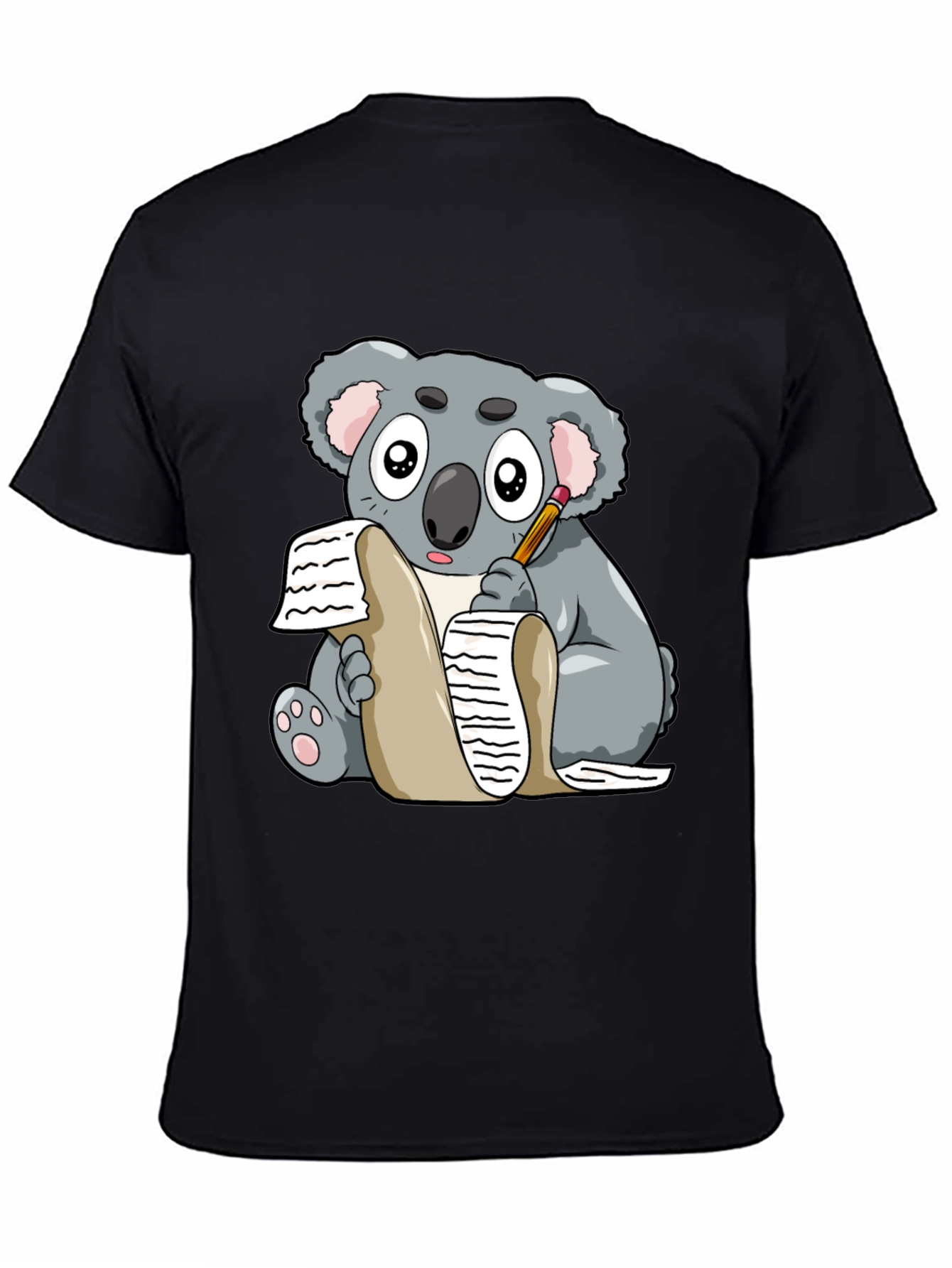 Koala Writer Graphic T-Shirt - Unisex Tee