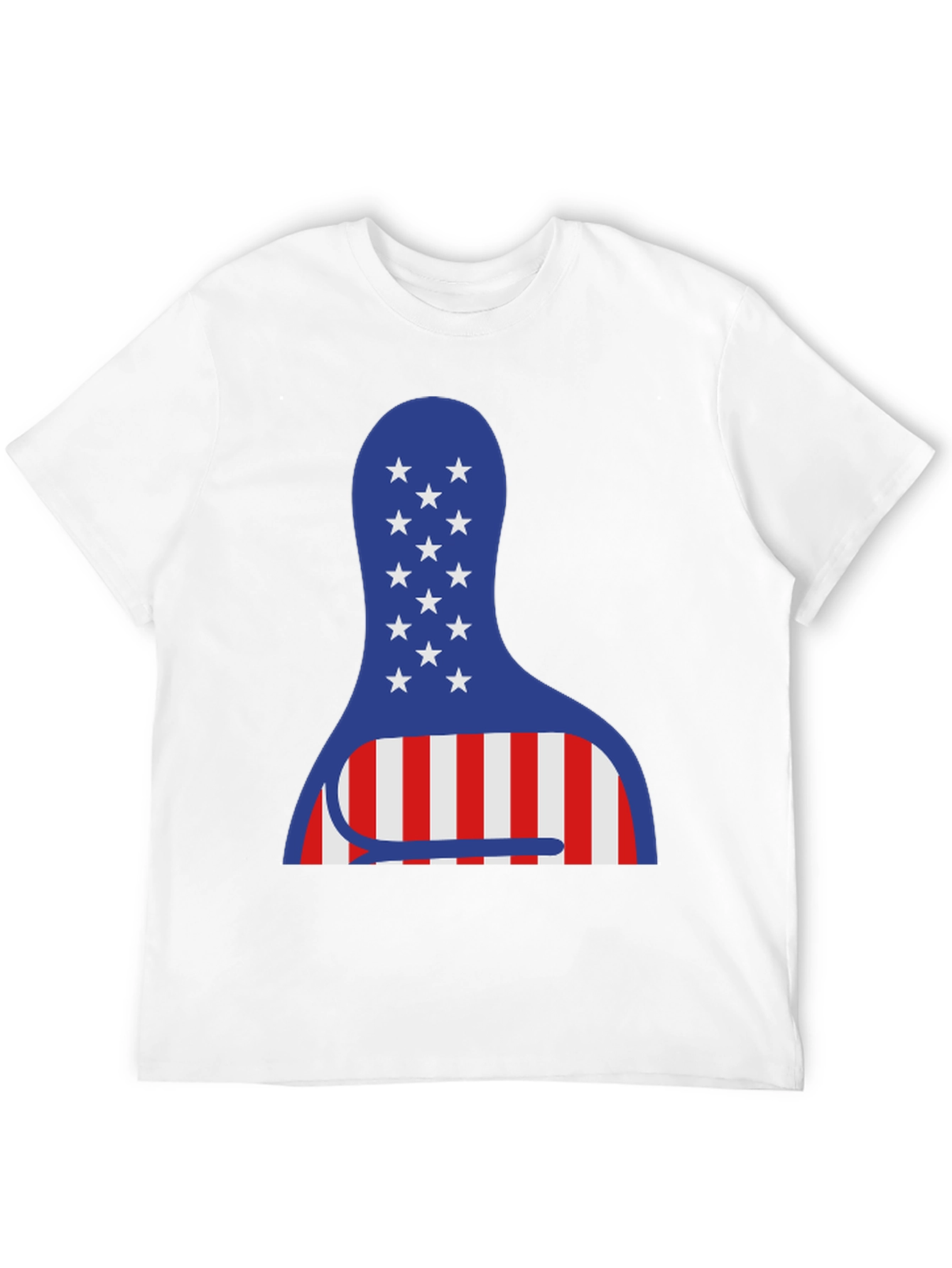 American Bowling Pin Tee - Patriotic USA Shirt