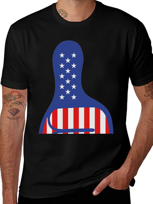 American Bowling Pin Tee - Patriotic USA Shirt