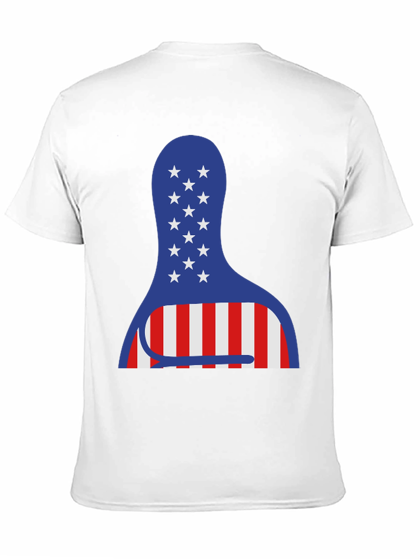 American Bowling Pin Tee - Patriotic USA Shirt