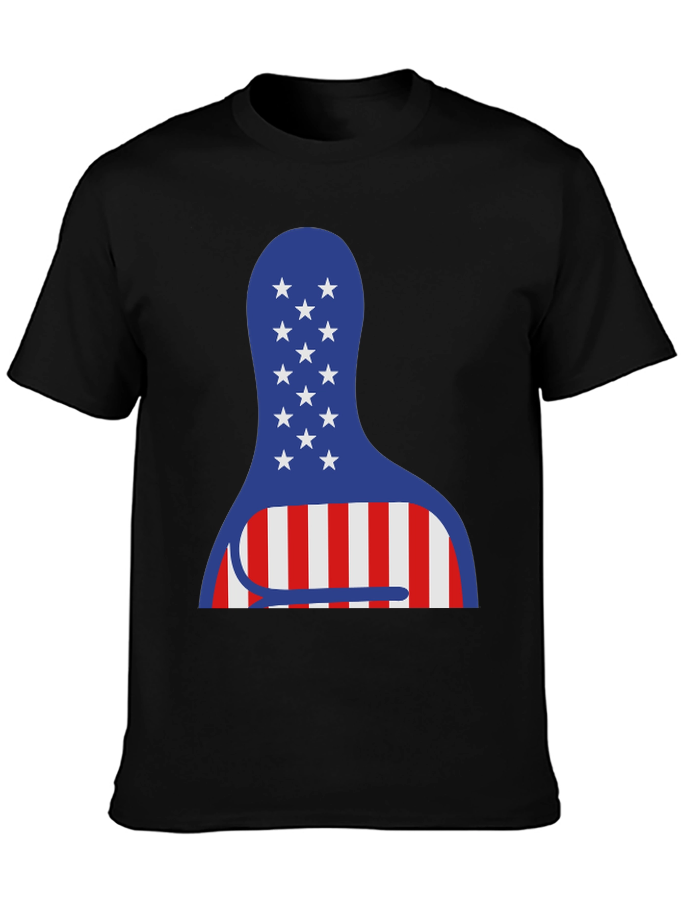 American Bowling Pin Tee - Patriotic USA Shirt