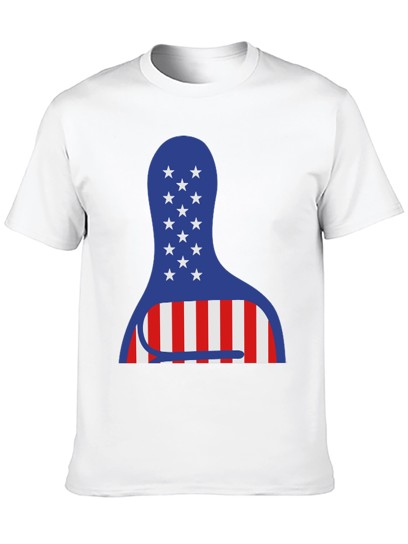 American Bowling Pin Tee - Patriotic USA Shirt