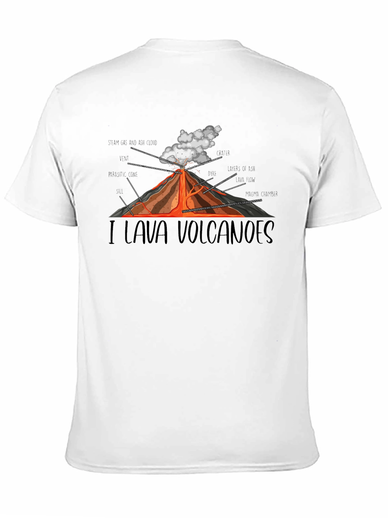 I Lava Volcanoes Graphic Tee - Black