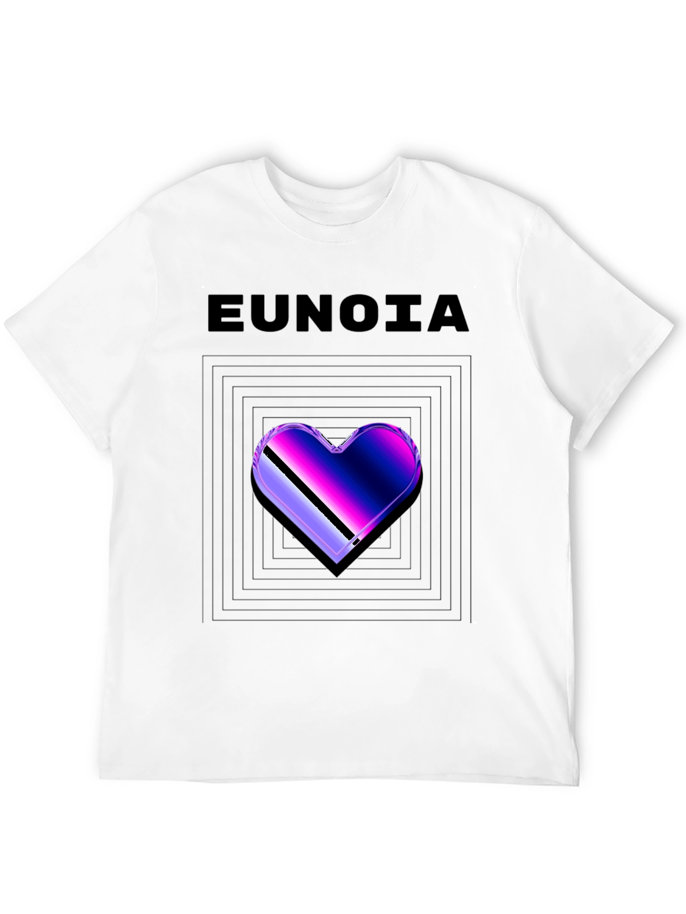 Eunoia Heart Graphic Tee - Modern Style