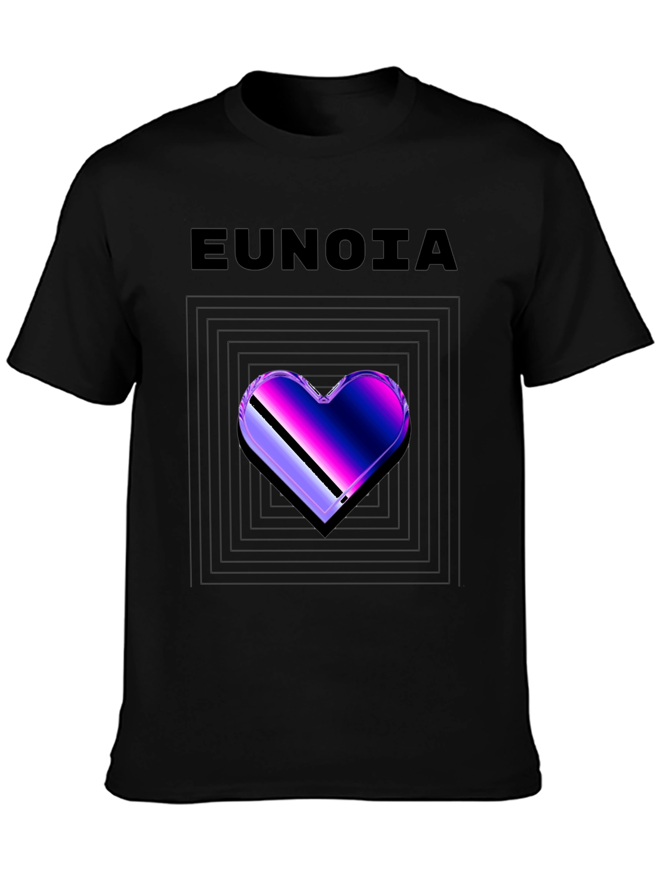 Eunoia Heart Graphic Tee - Modern Style