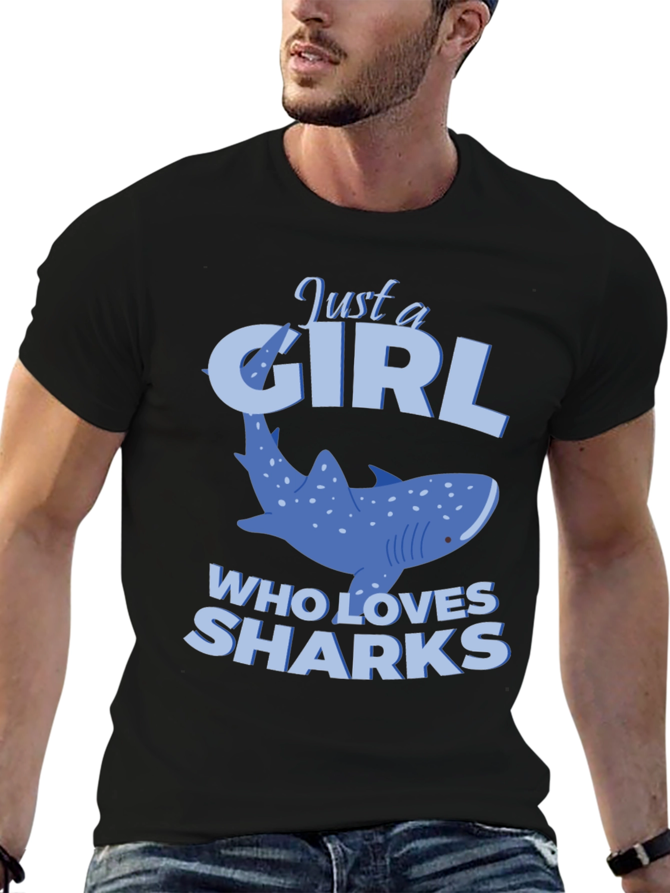 Just a Girl Who Loves Sharks T-Shirt