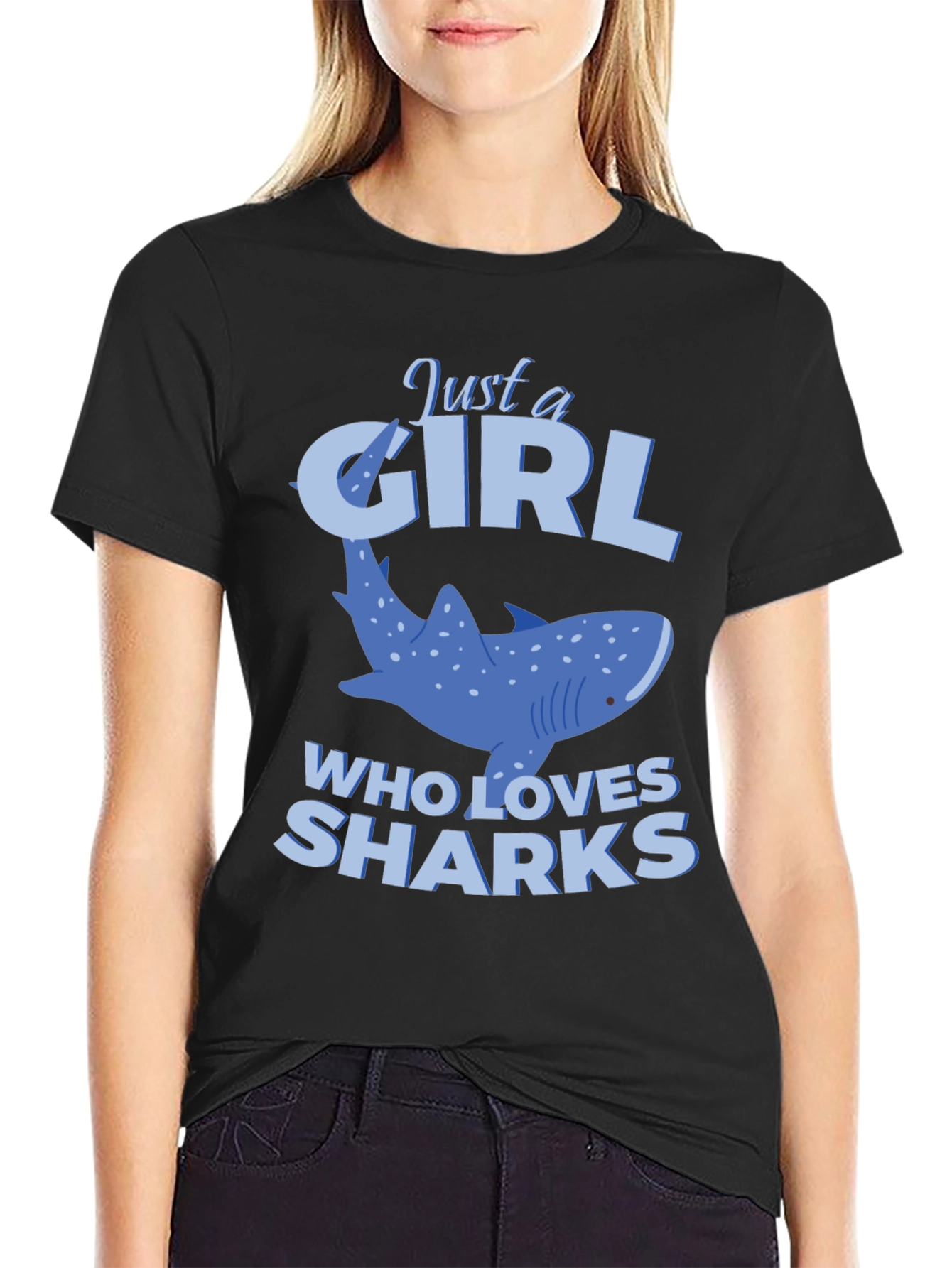 Just a Girl Who Loves Sharks T-Shirt