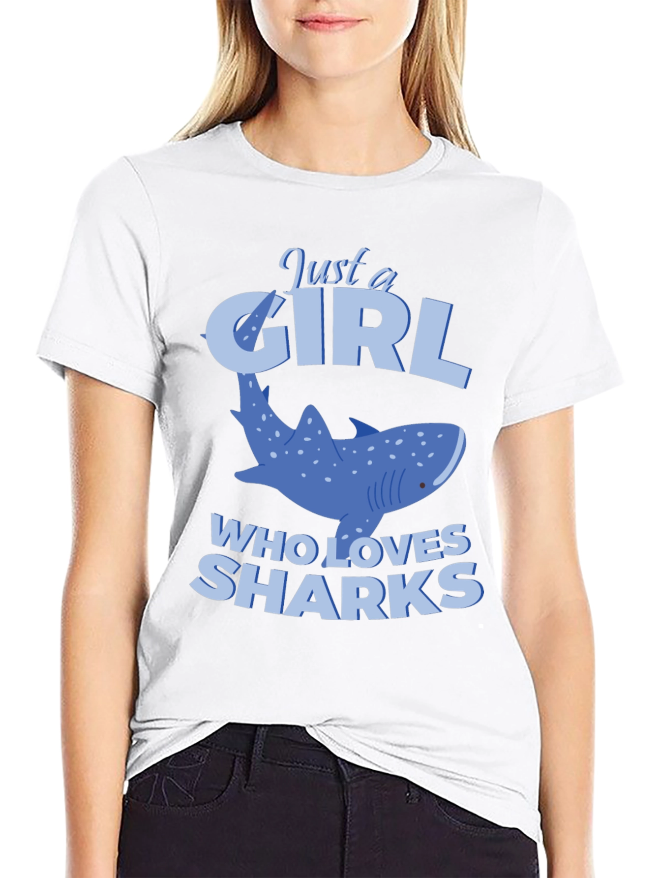 Just a Girl Who Loves Sharks T-Shirt
