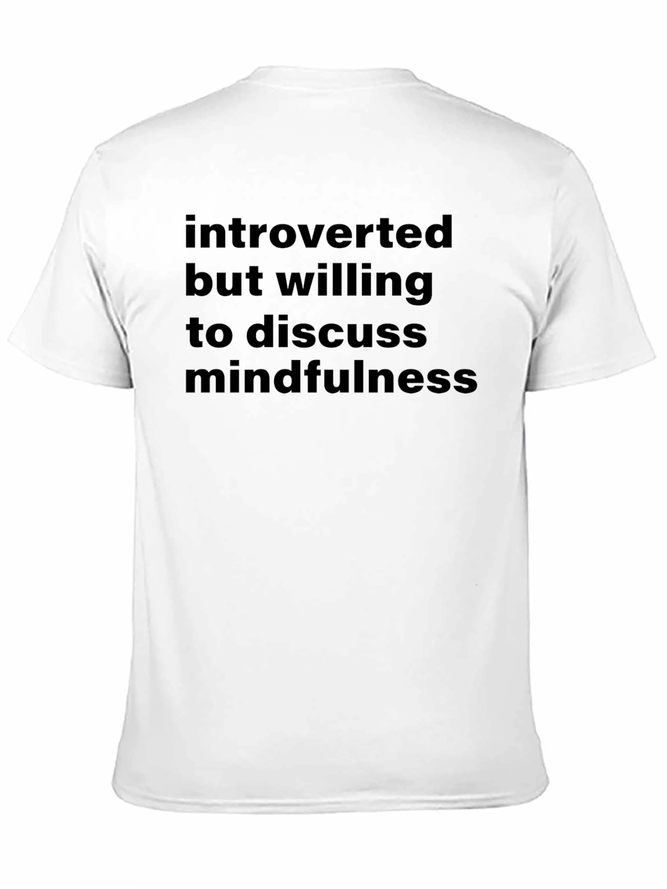 Introverted Mindfulness Black Graphic Tee