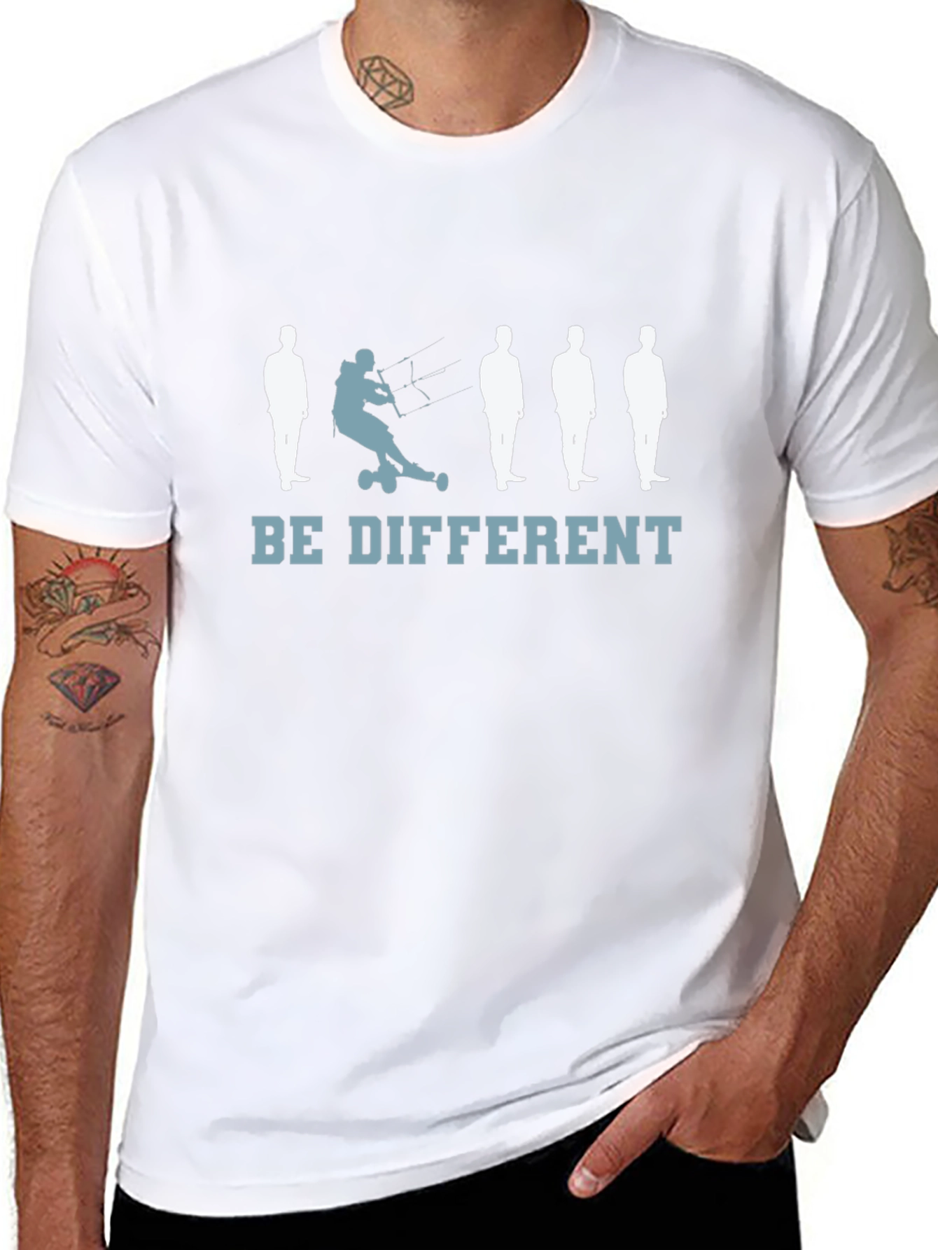 Be Different Tee: Kiteboarding Graphic T-Shirt