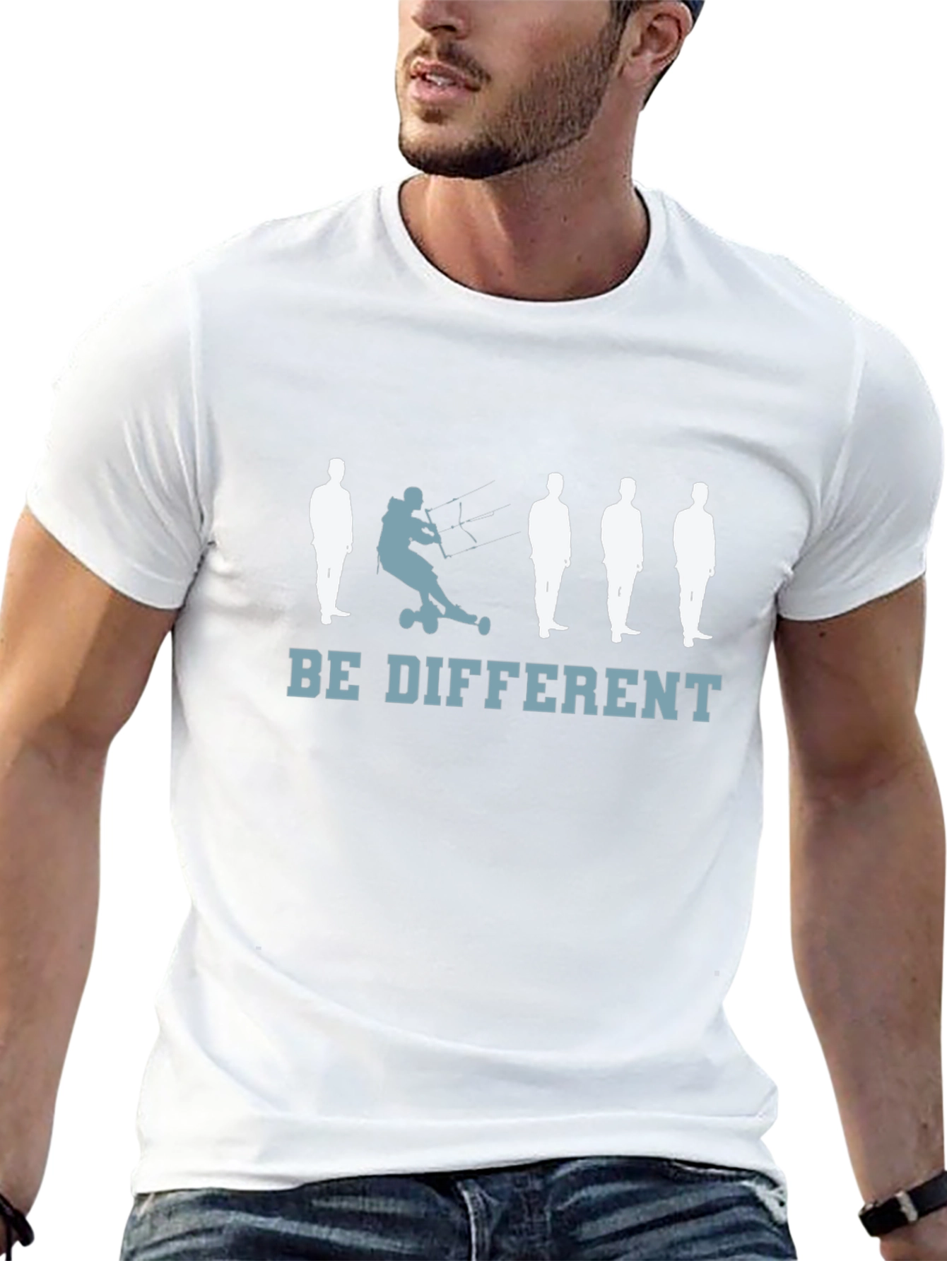 Be Different Tee: Kiteboarding Graphic T-Shirt