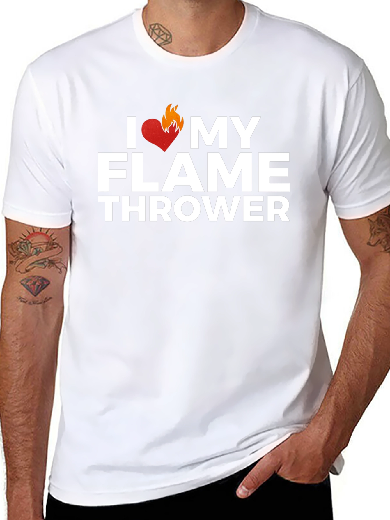 I Heart My Flamethrower Graphic Tee