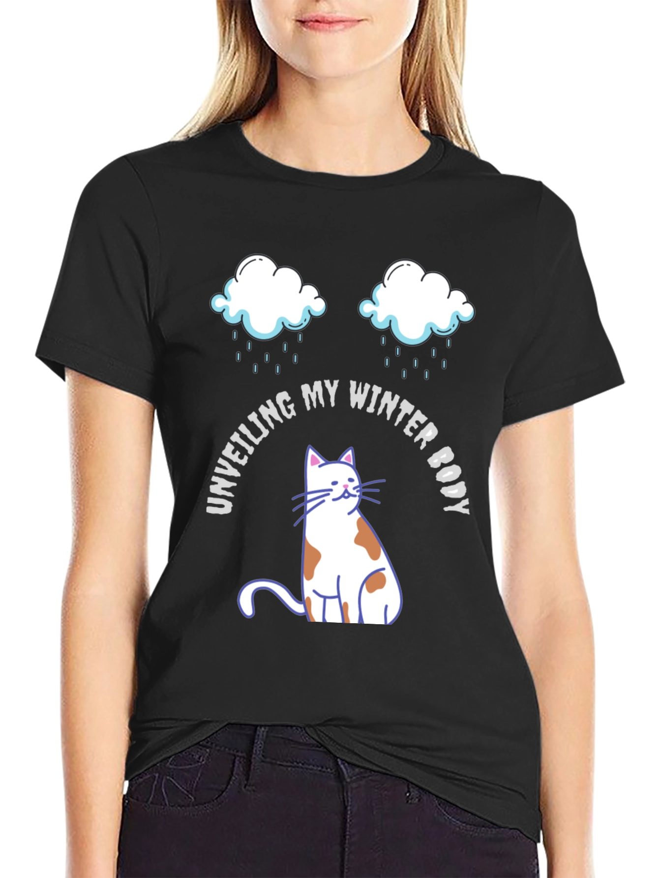 Unveiling Winter Body T-Shirt - Cat Graphic Tee