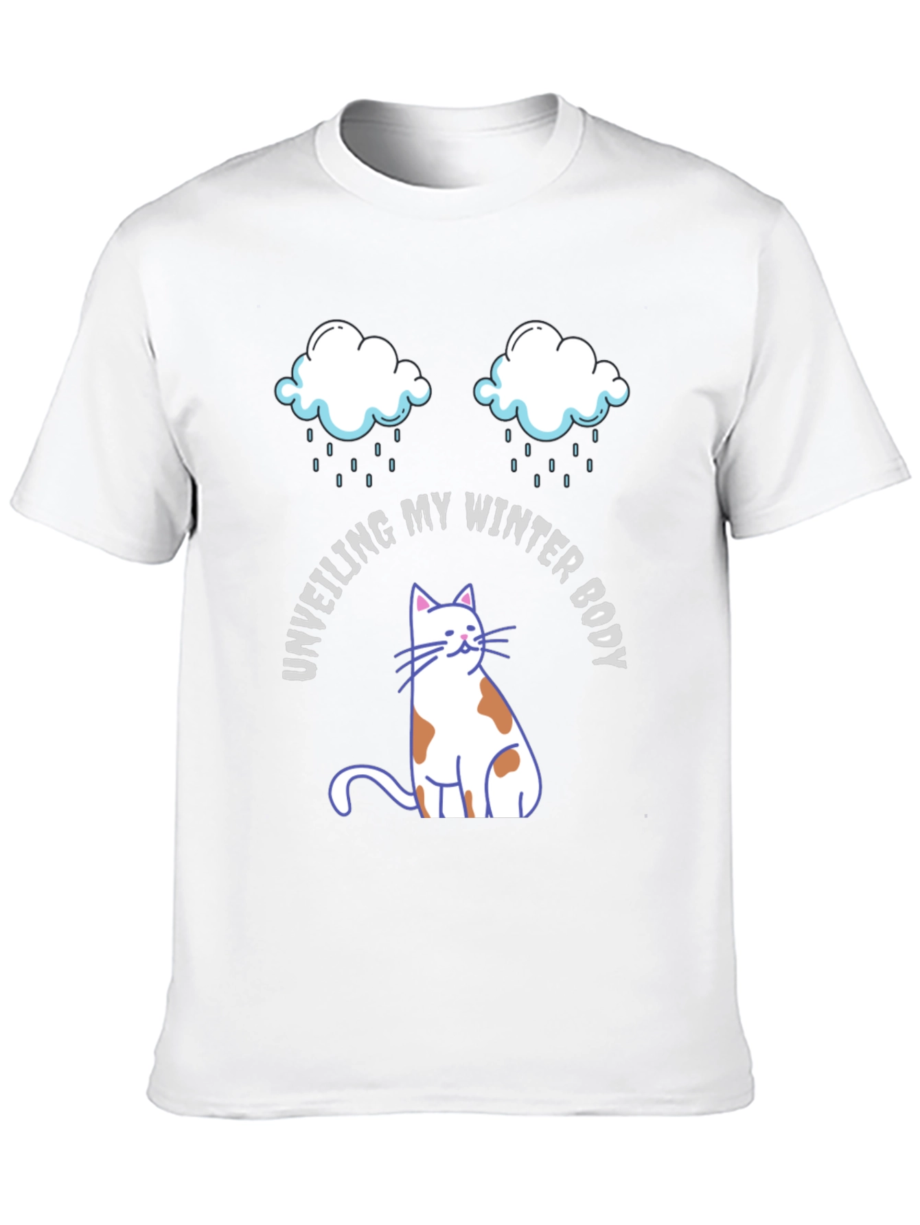 Unveiling Winter Body T-Shirt - Cat Graphic Tee