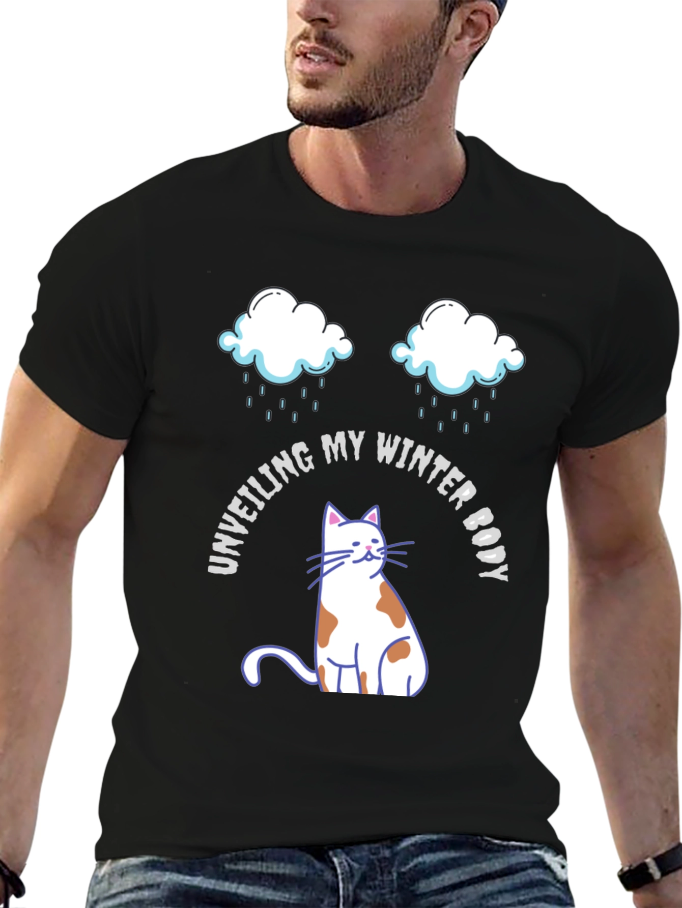 Unveiling Winter Body T-Shirt - Cat Graphic Tee