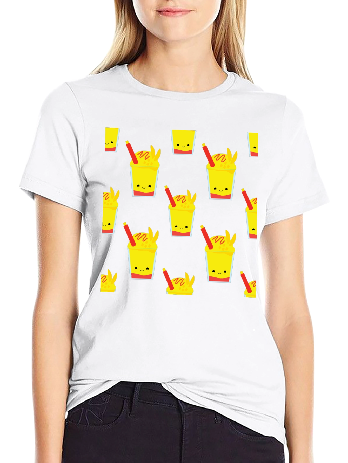 Novelty Drink Pattern T-Shirt