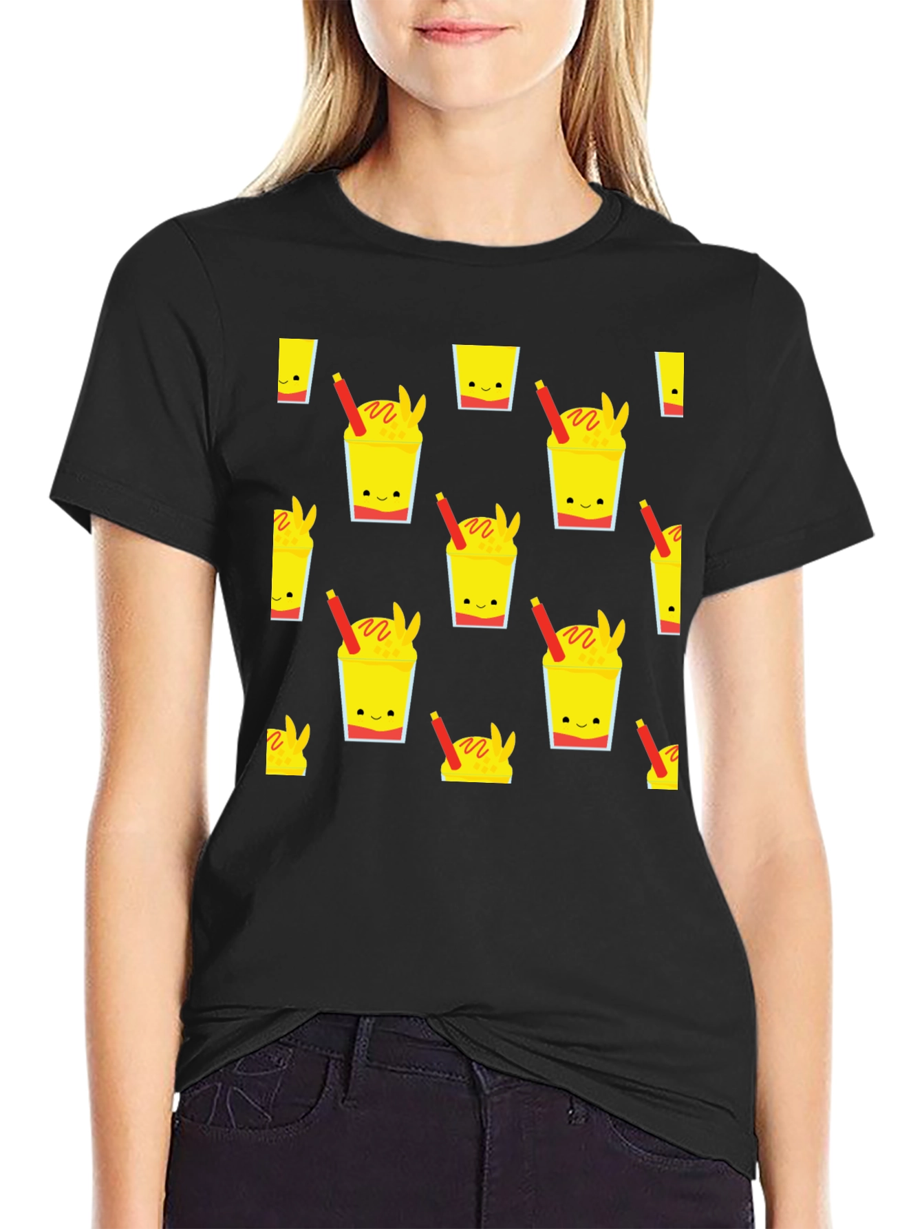 Novelty Drink Pattern T-Shirt