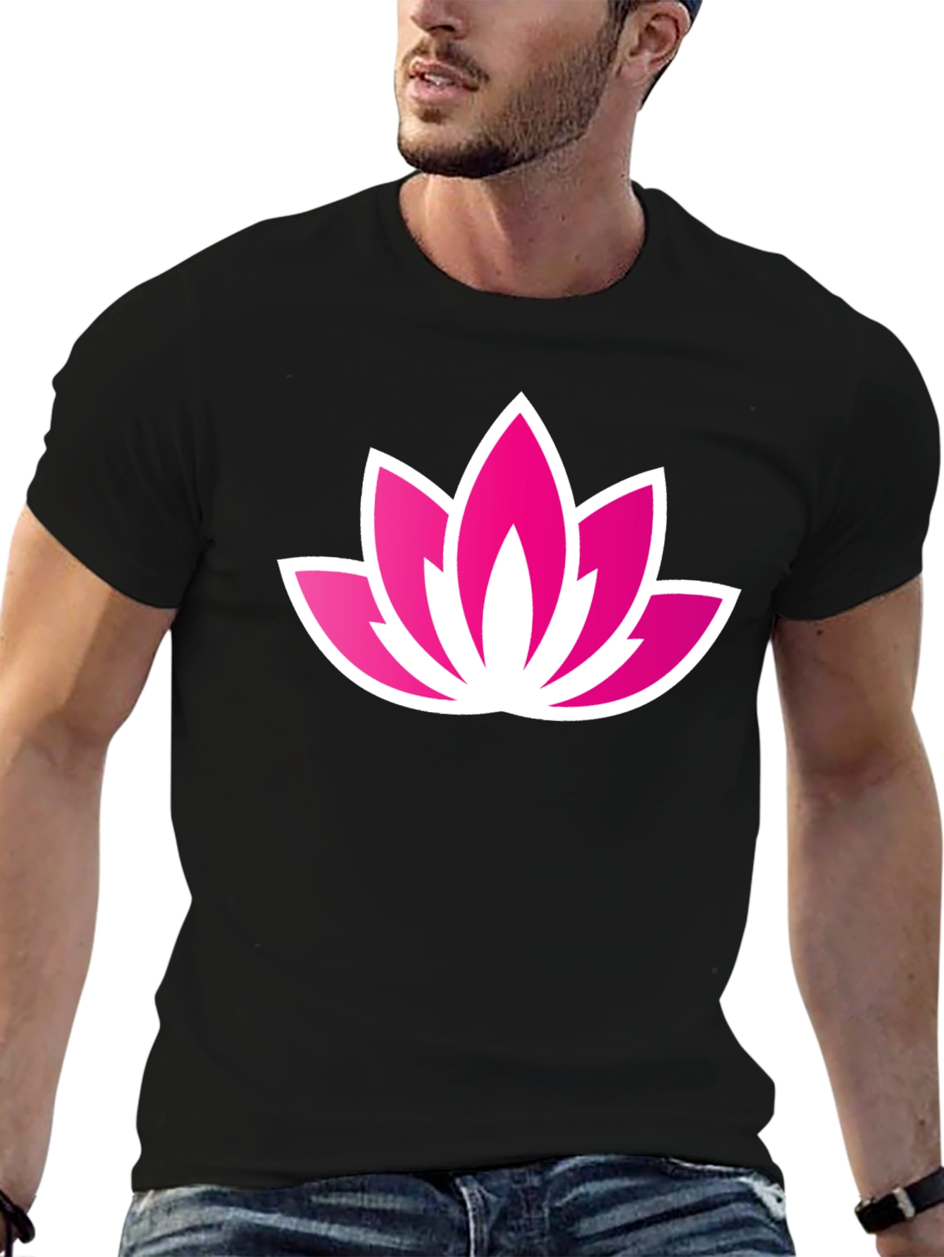 Lotus Flower Graphic Tee - Casual Comfort