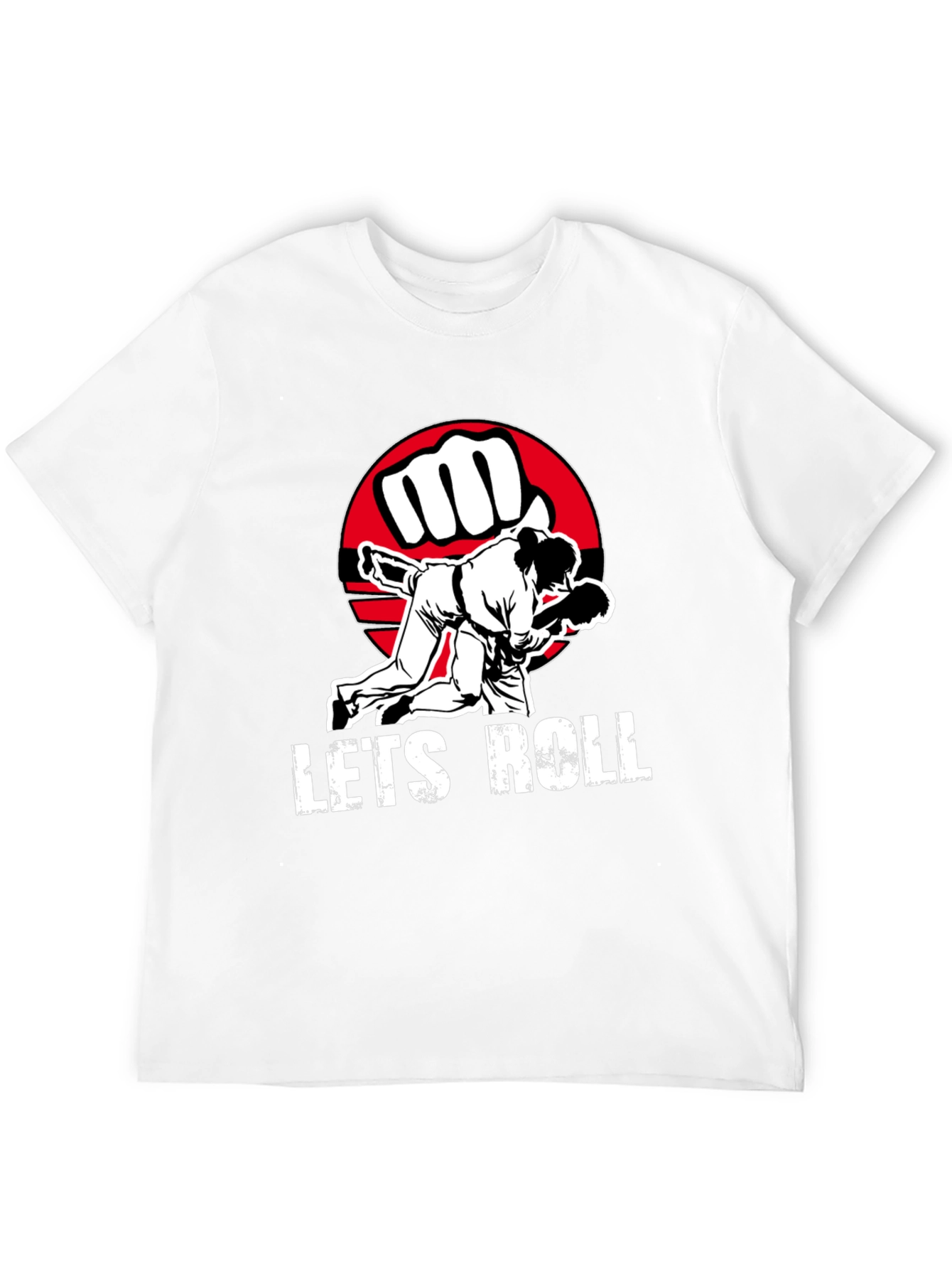 Lets Roll Jiu Jitsu Graphic Tee - Black