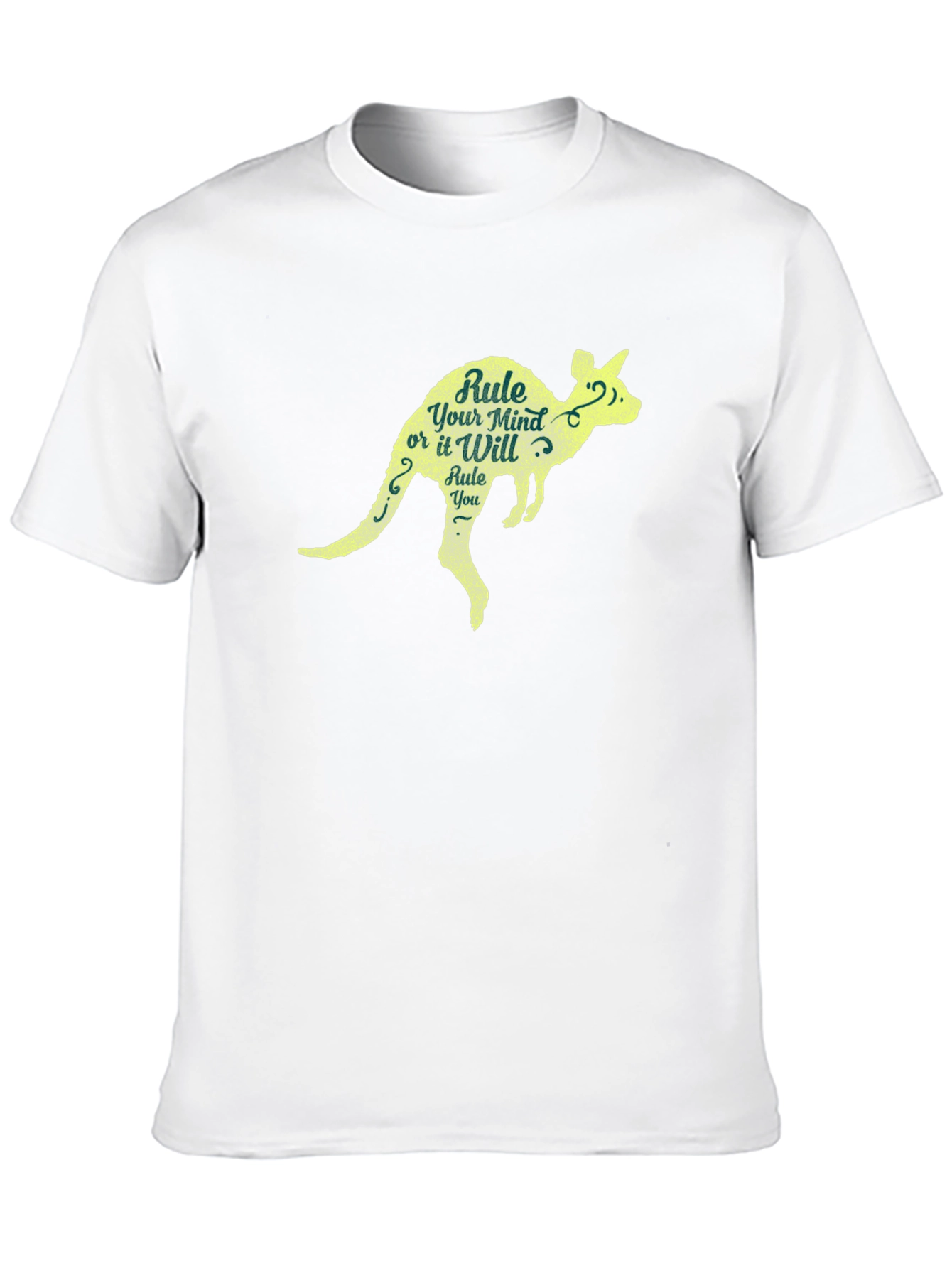 Rule Your Mind Kangaroo Graphic Tee - Black