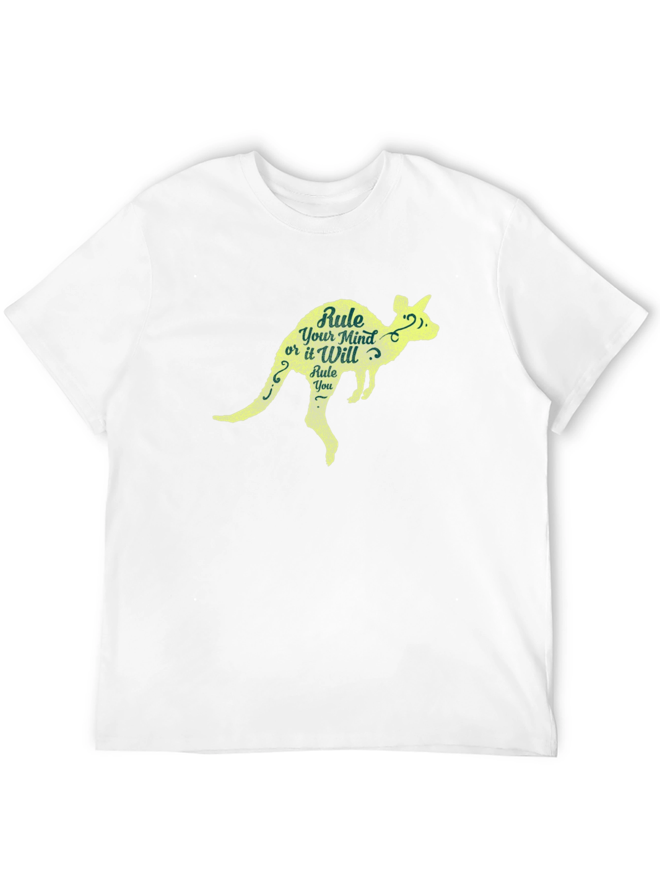 Rule Your Mind Kangaroo Graphic Tee - Black