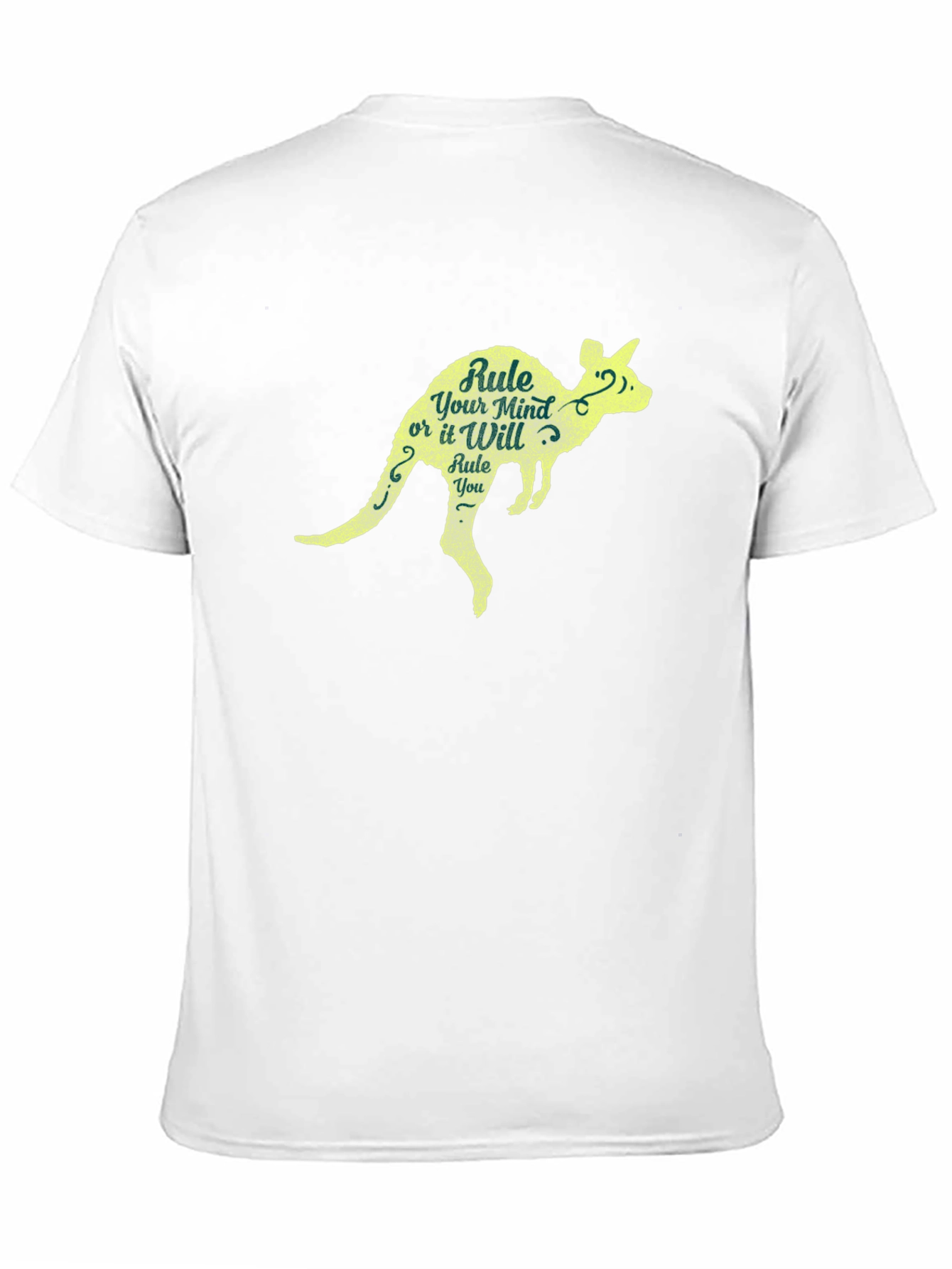 Rule Your Mind Kangaroo Graphic Tee - Black