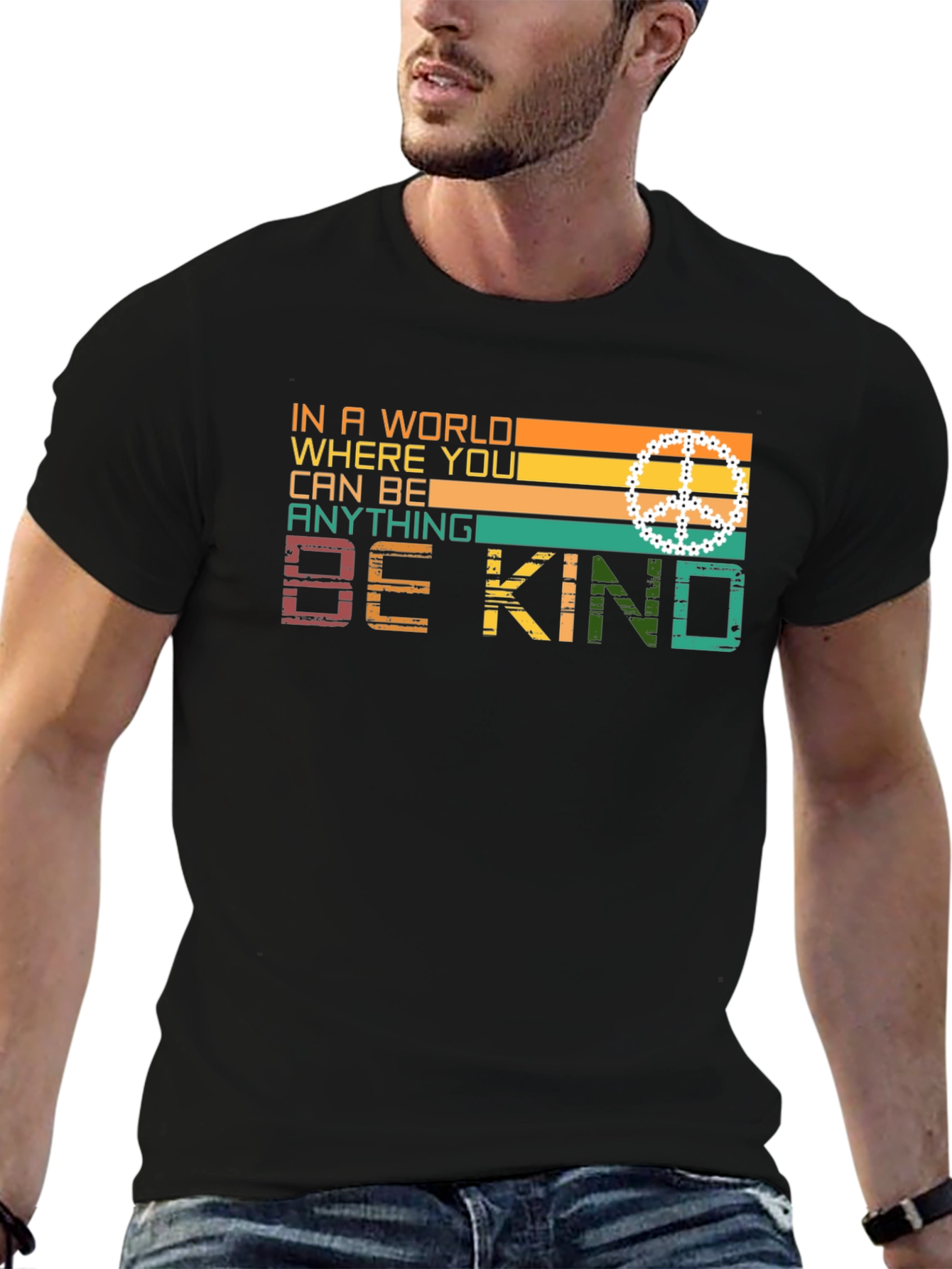 Be Kind Retro Style Graphic T-Shirt
