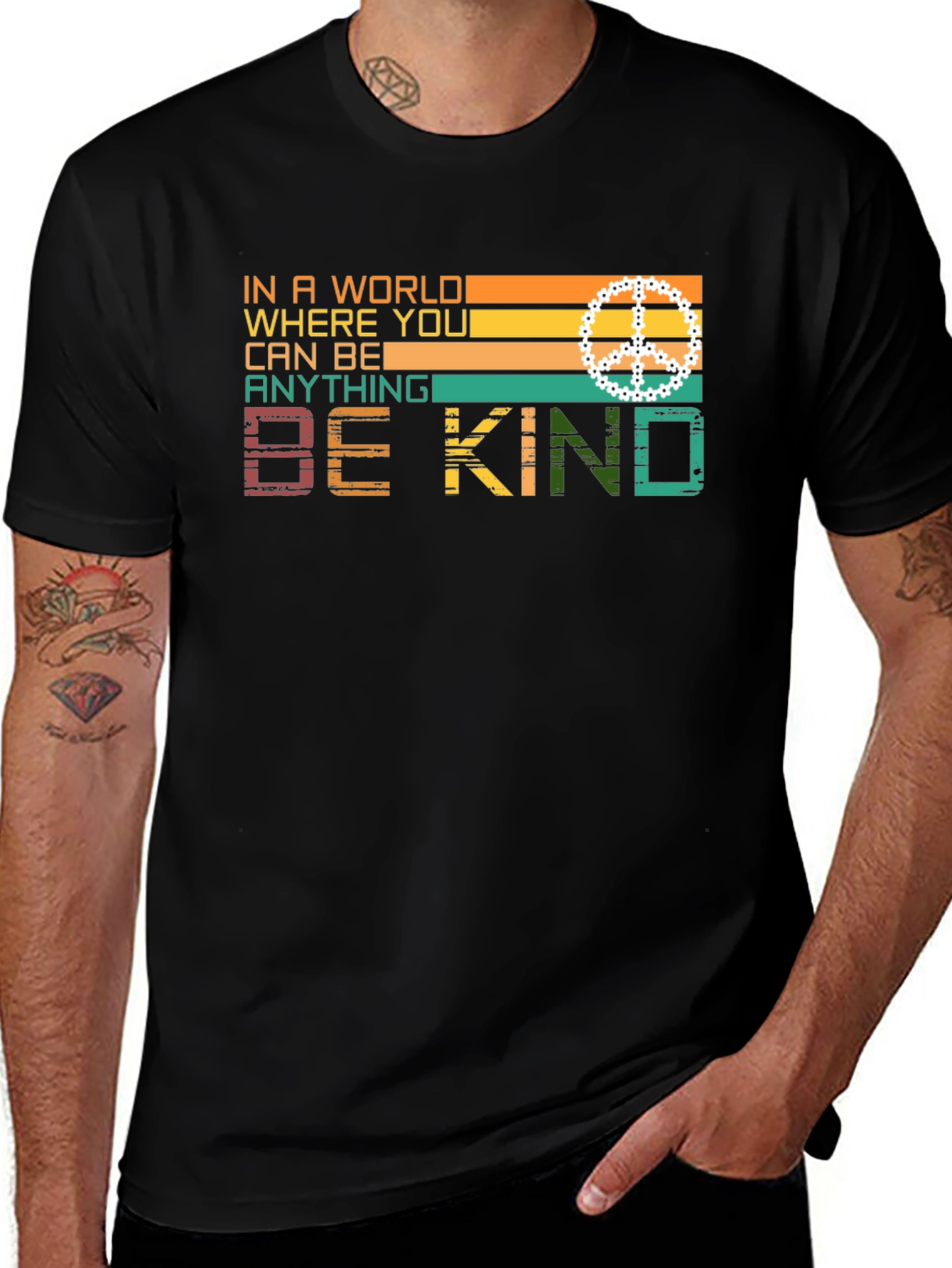Be Kind Retro Style Graphic T-Shirt