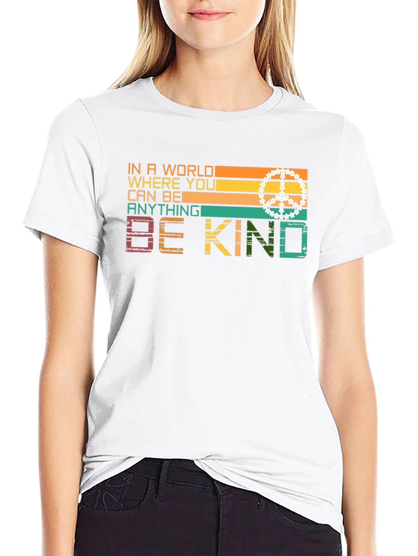 Be Kind Retro Style Graphic T-Shirt