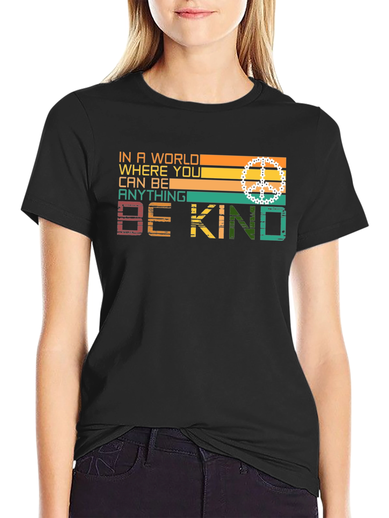 Be Kind Retro Style Graphic T-Shirt