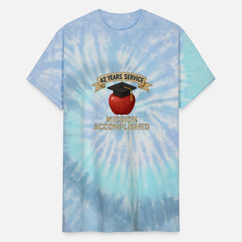 42 Years Service T-Shirt Mission Accomplished